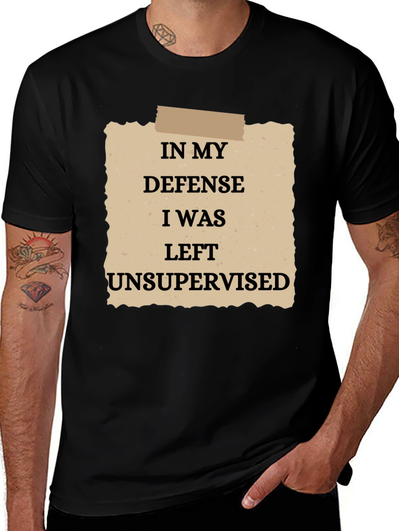 Variant 16 of Funny "In My Defense" Graphic T-Shirt
