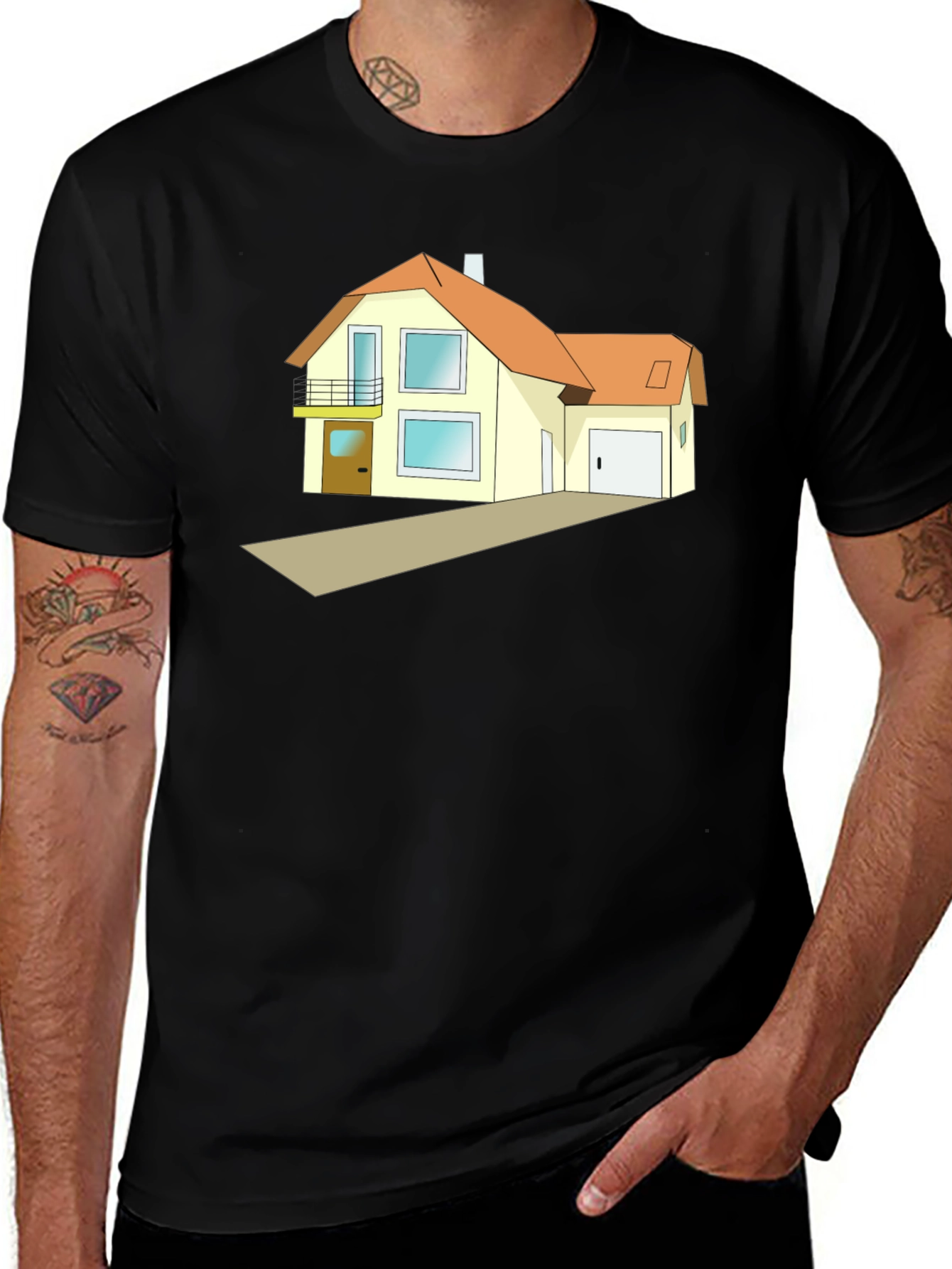 Variant 25 of House Graphic Tee - Modern Homeowner Style