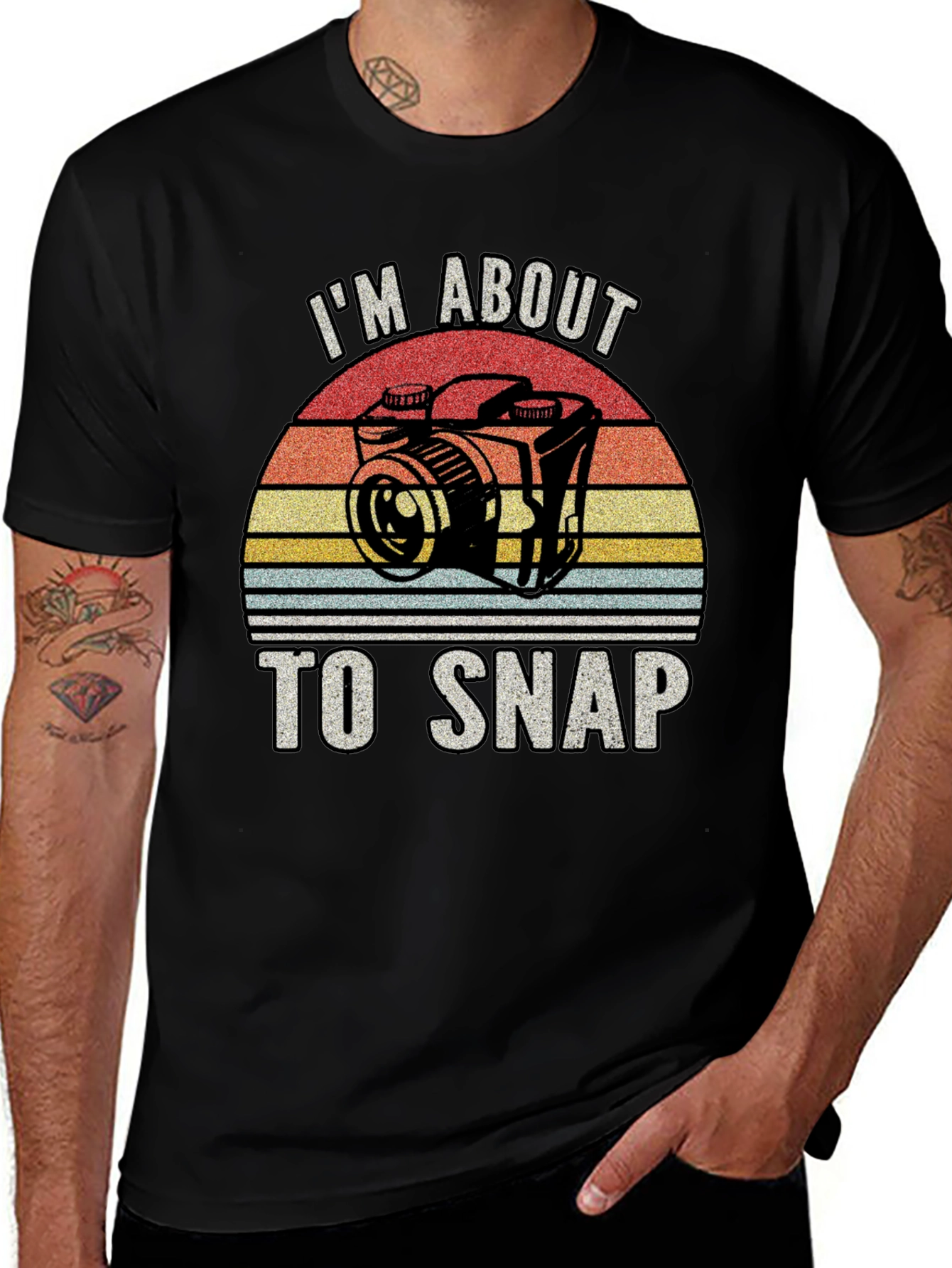 Variant 24 of I'm About To Snap Retro Camera T-Shirt