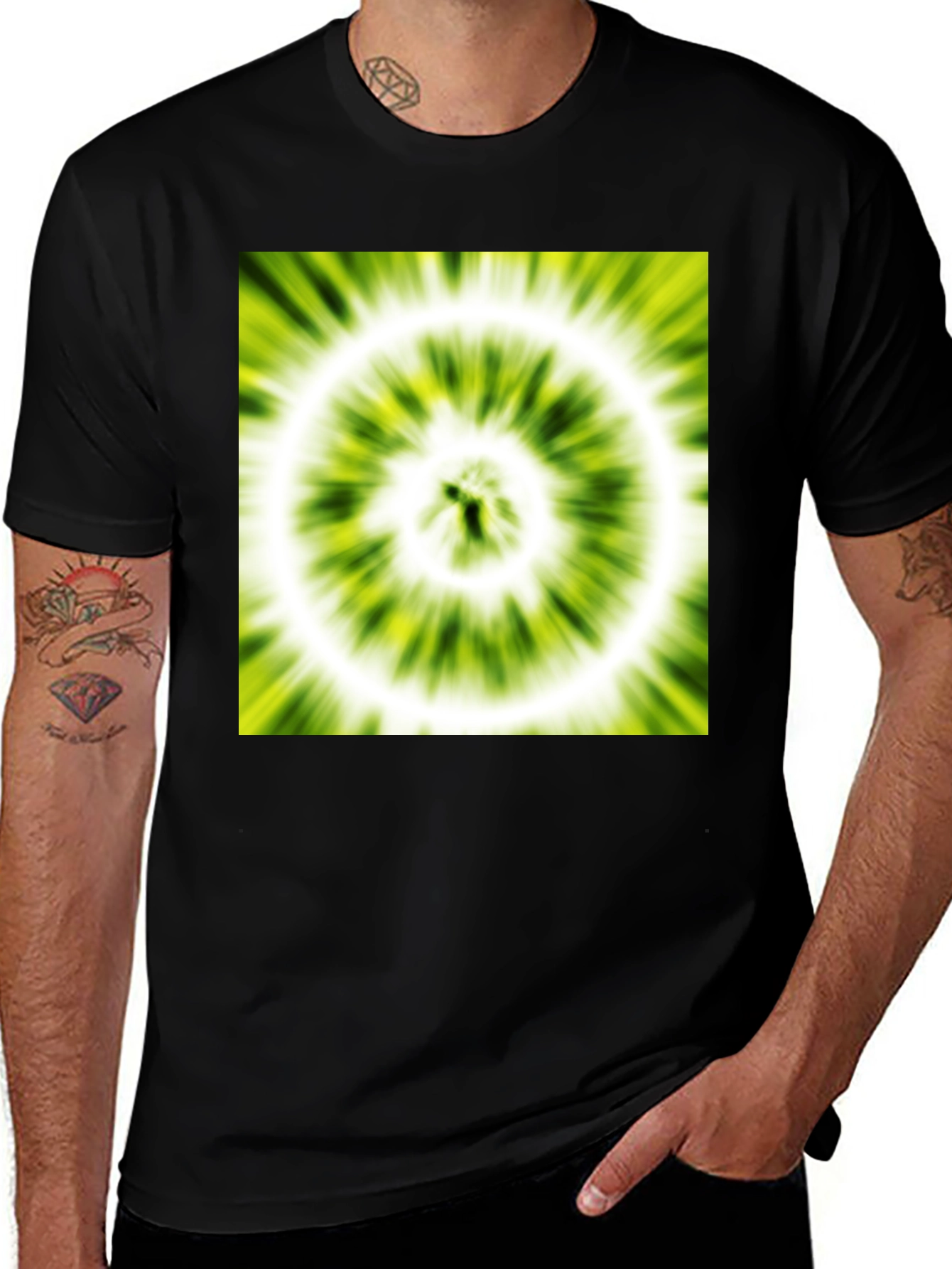 Variant 27 of Green Tie-Dye Vortex T-Shirt
