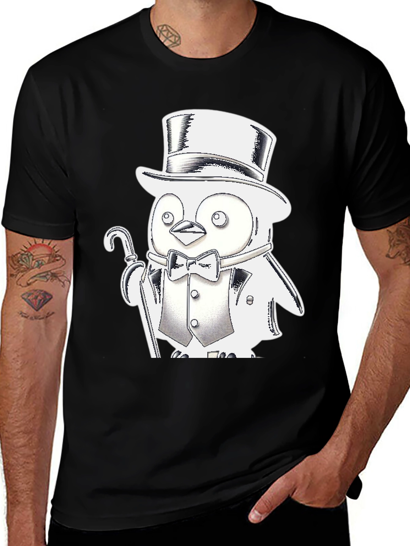 Variant 17 of Penguin Tuxedo T-Shirt - Black Cotton Blend