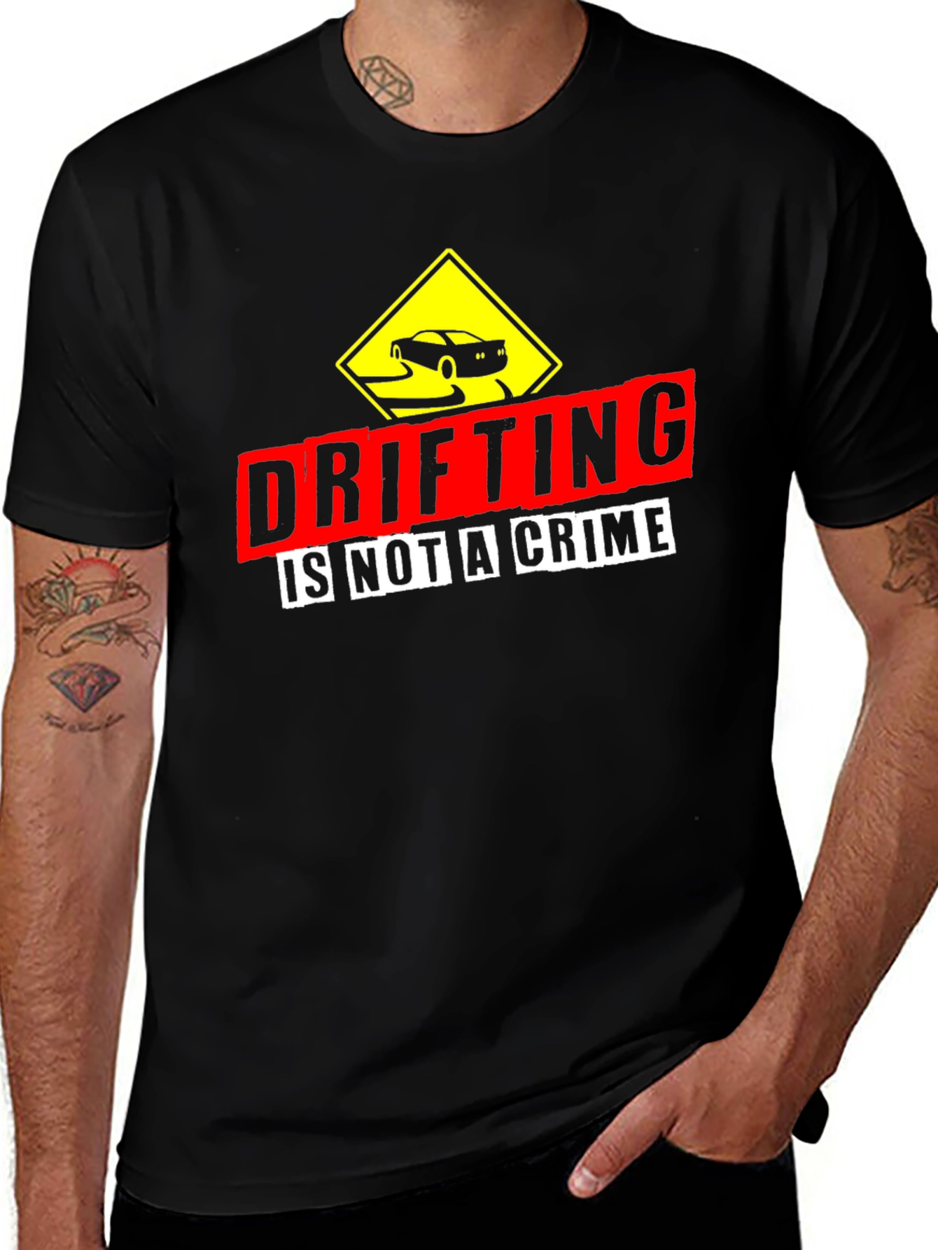 Variant 12 of Drifting is Not A Crime Graphic Tee
