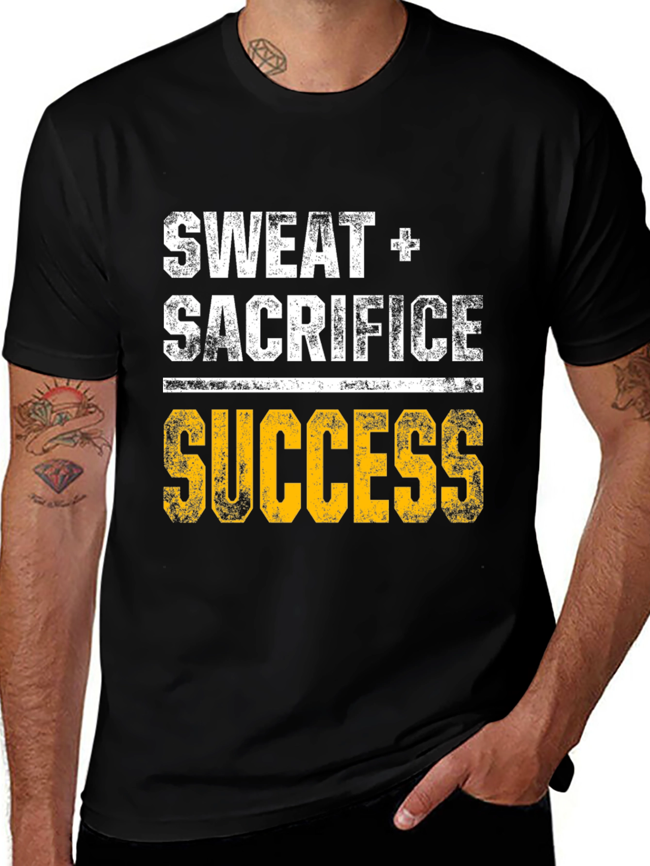 Variant 14 of Sweat Sacrifice Success Graphic Tee