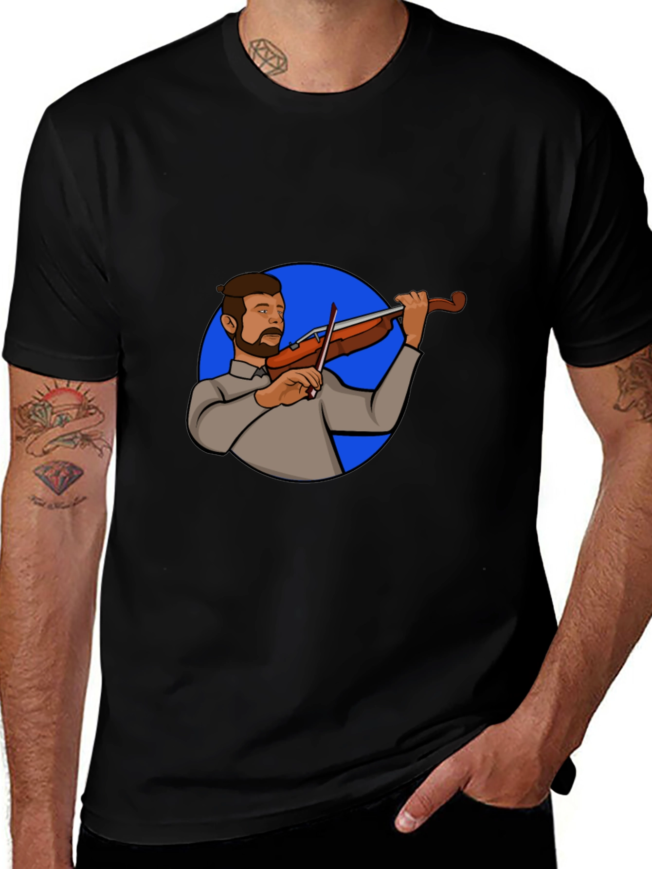 Variant 28 of Violin Player Graphic Tee