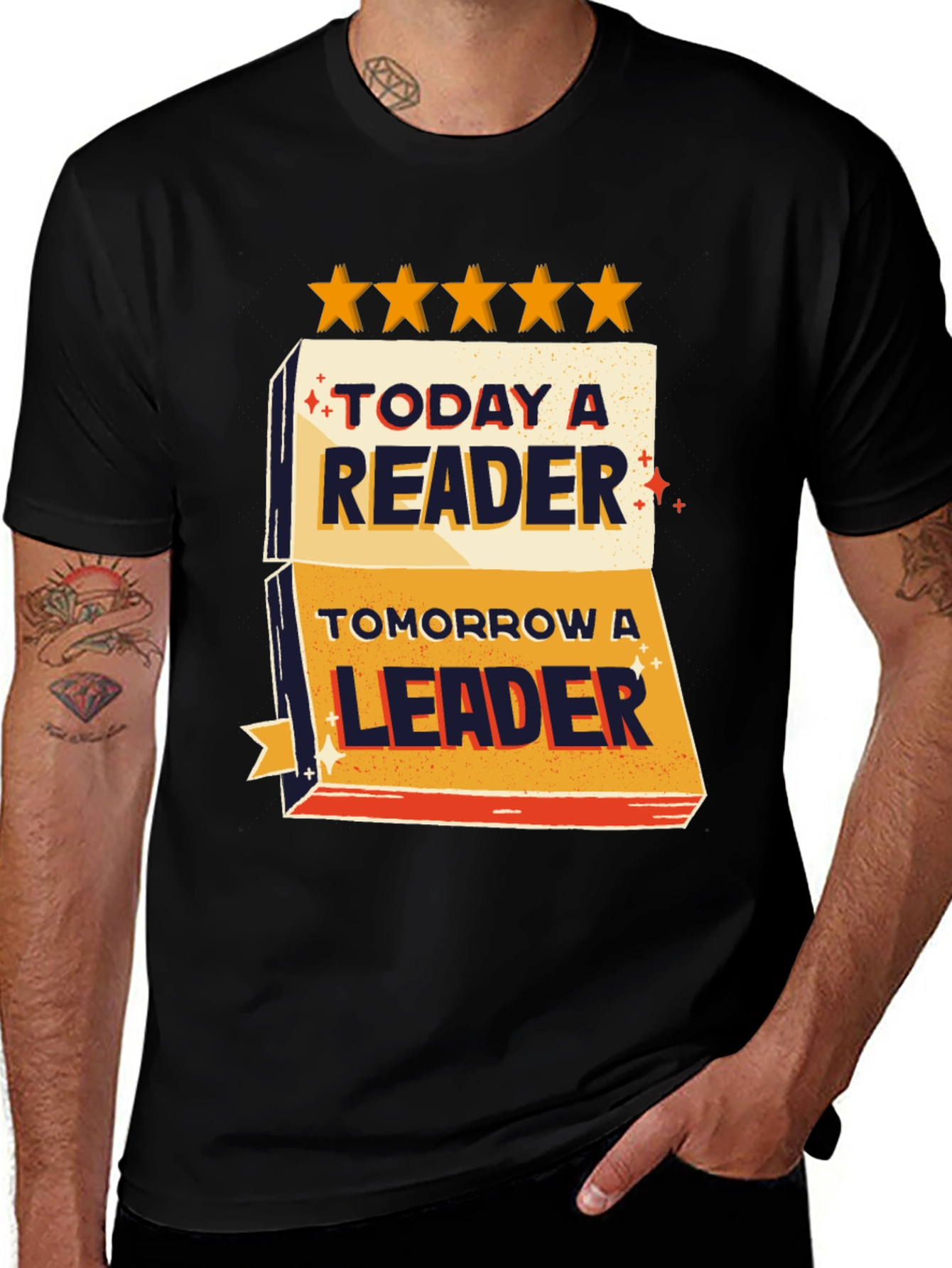 Reader Leader Graphic Tee - Black Unisex