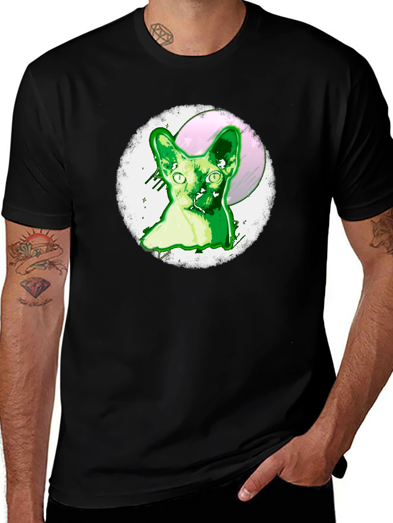 Variant 22 of Sphynx Cat Graphic Tee - Unique Design
