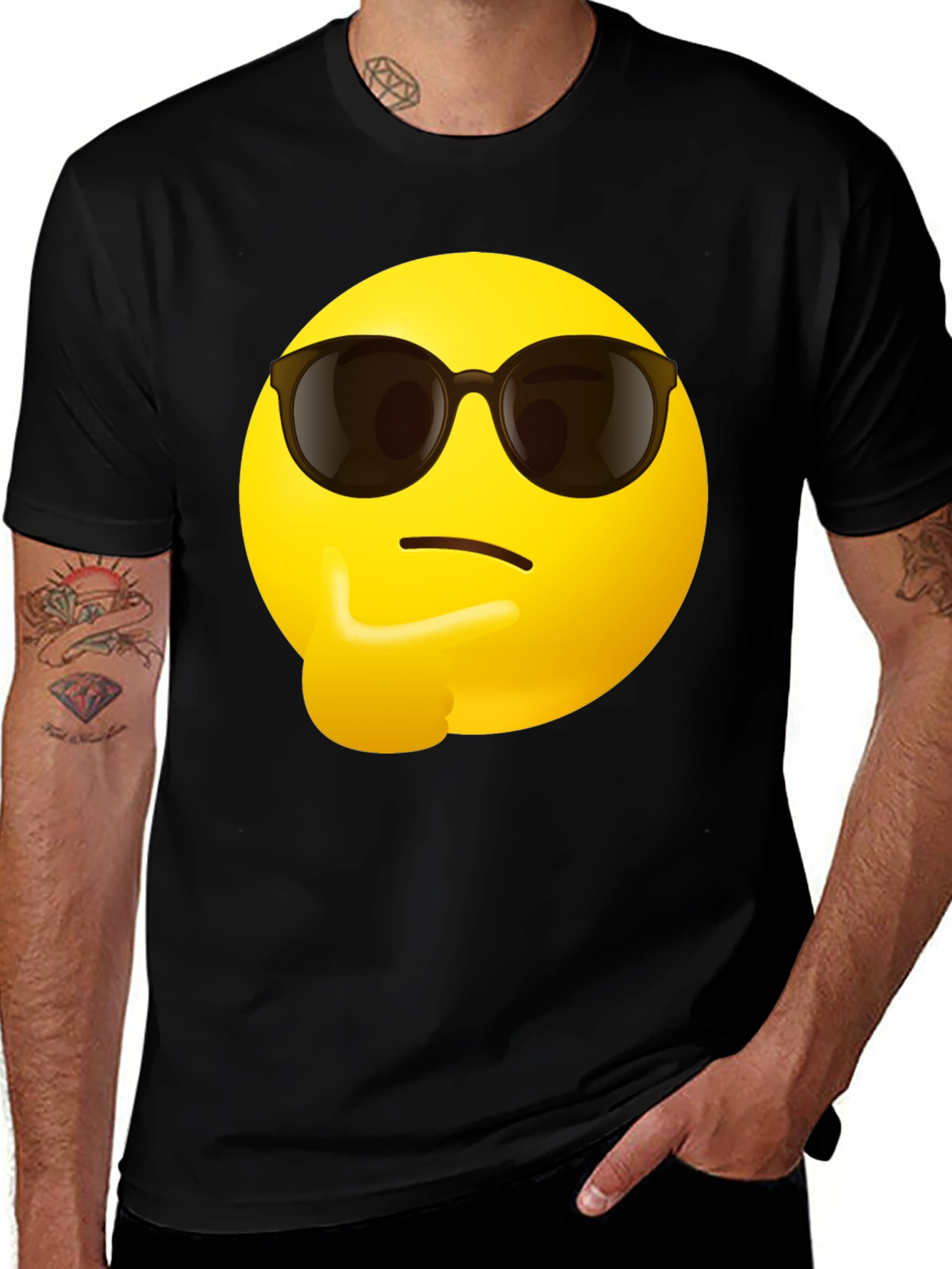 Variant 20 of Thinking Emoji Graphic Tee - Cool & Casual