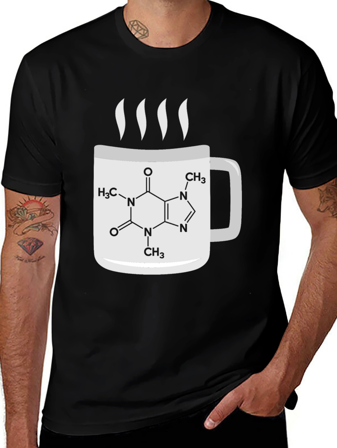 Variant 24 of Caffeine Molecule Coffee Mug T-Shirt
