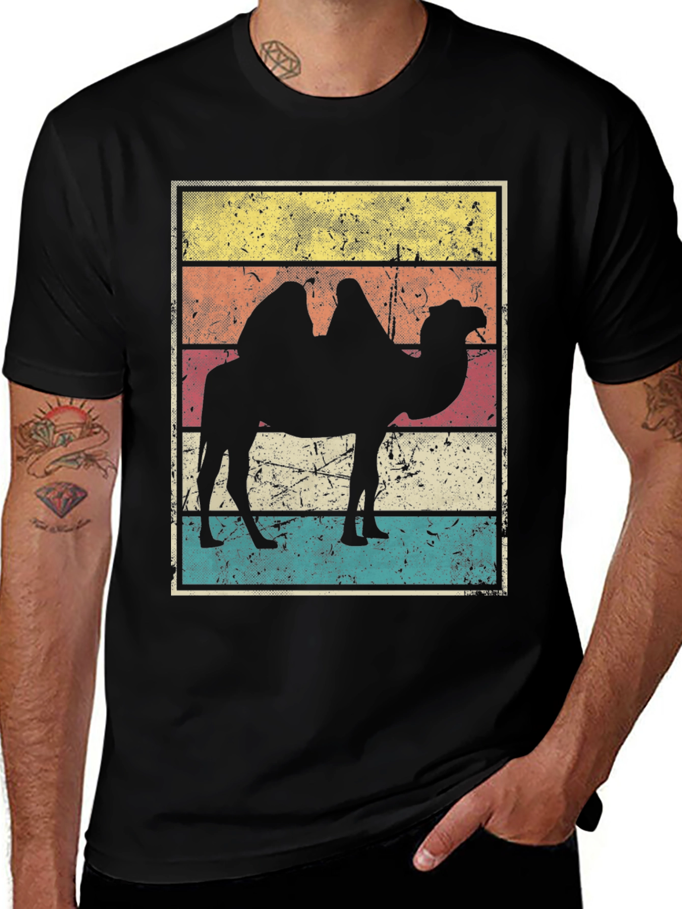 Variant 21 of Vintage Camel Graphic Tee - Desert Vibes