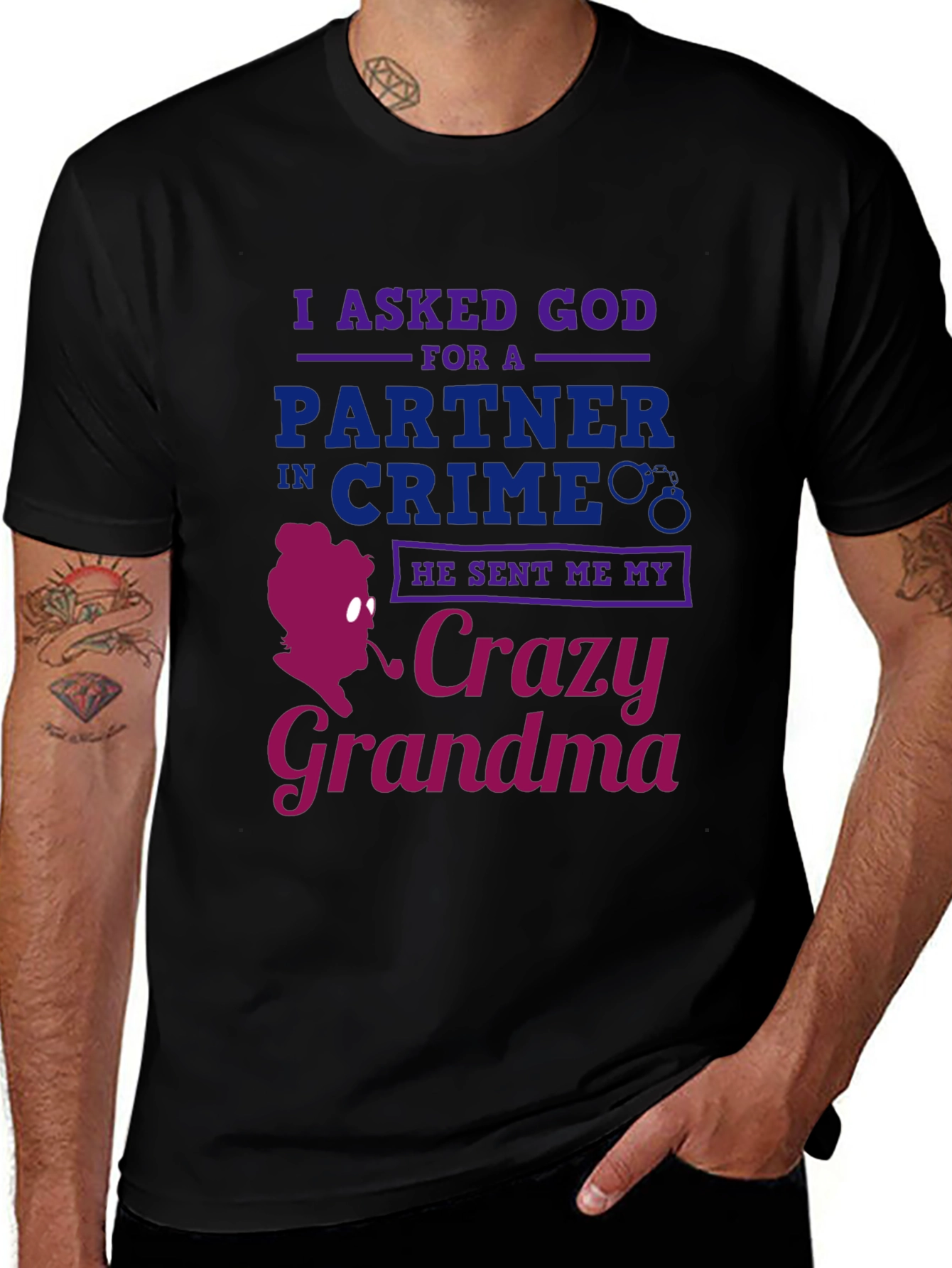 Variant 29 of Crazy Grandma T-Shirt - Funny Graphic Tee
