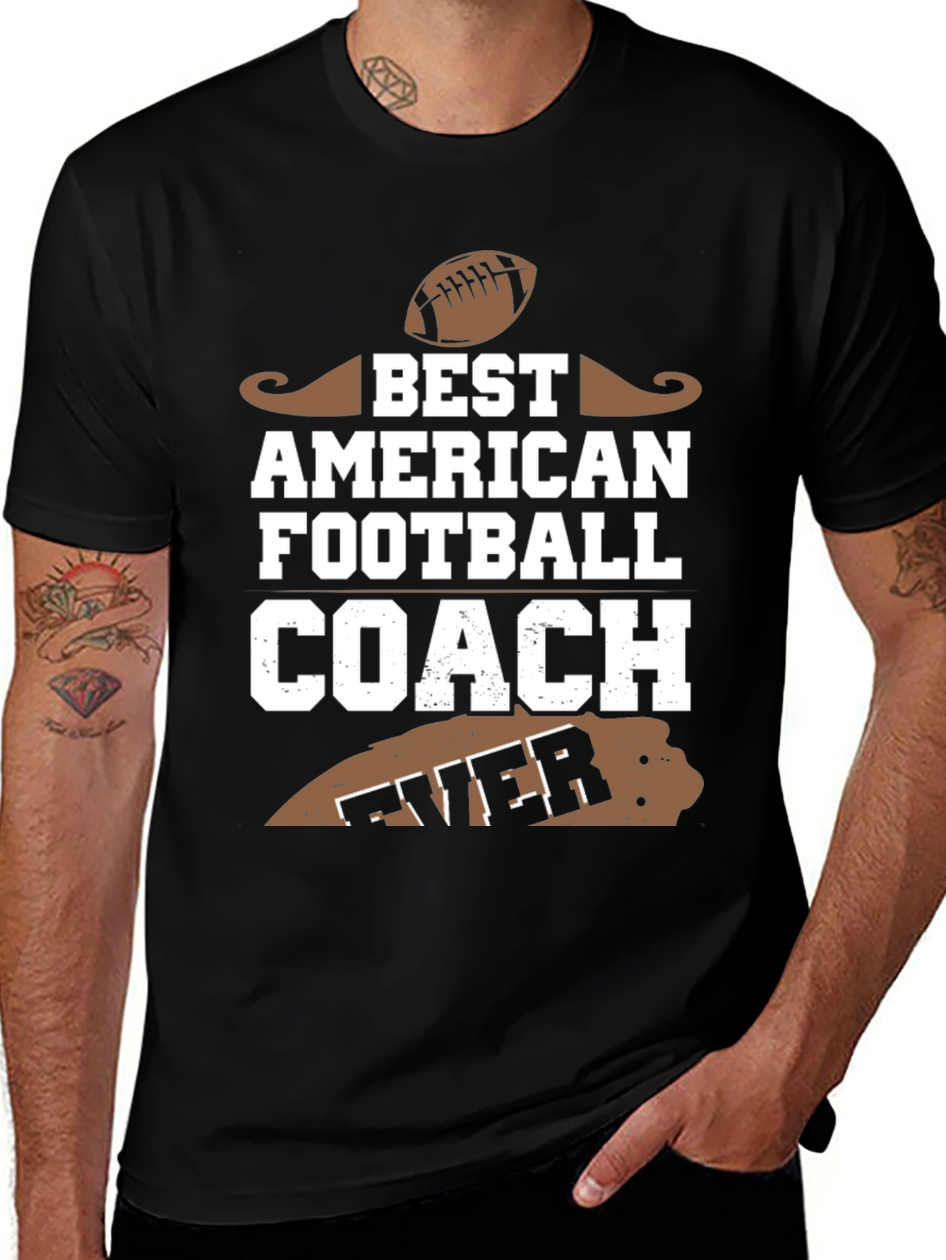 Variant 28 of Best American Football Coach Ever T-Shirt