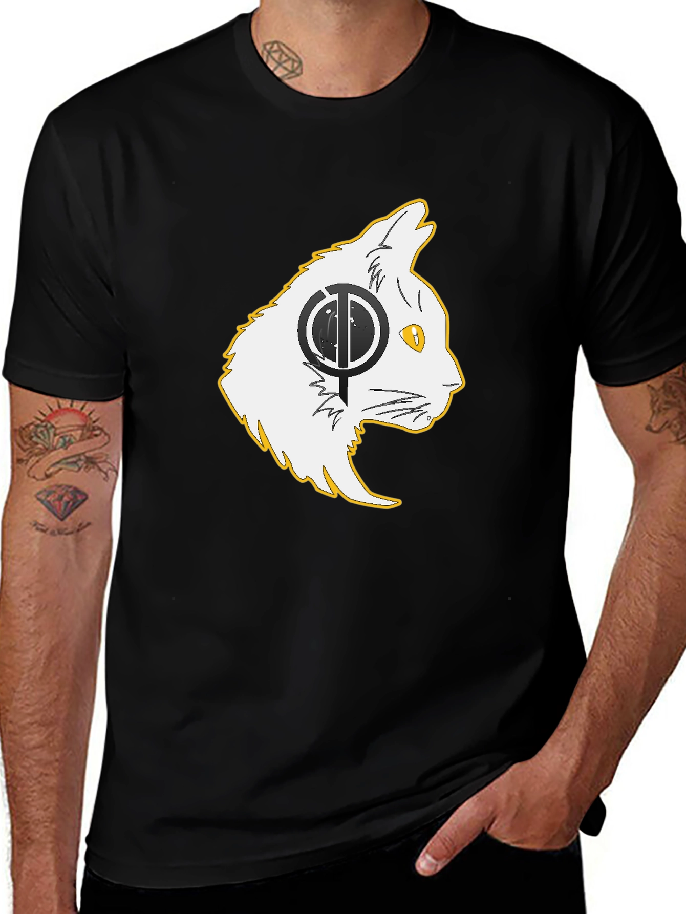 Variant 10 of Black Cat T-Shirt: Stylish & Unique Design