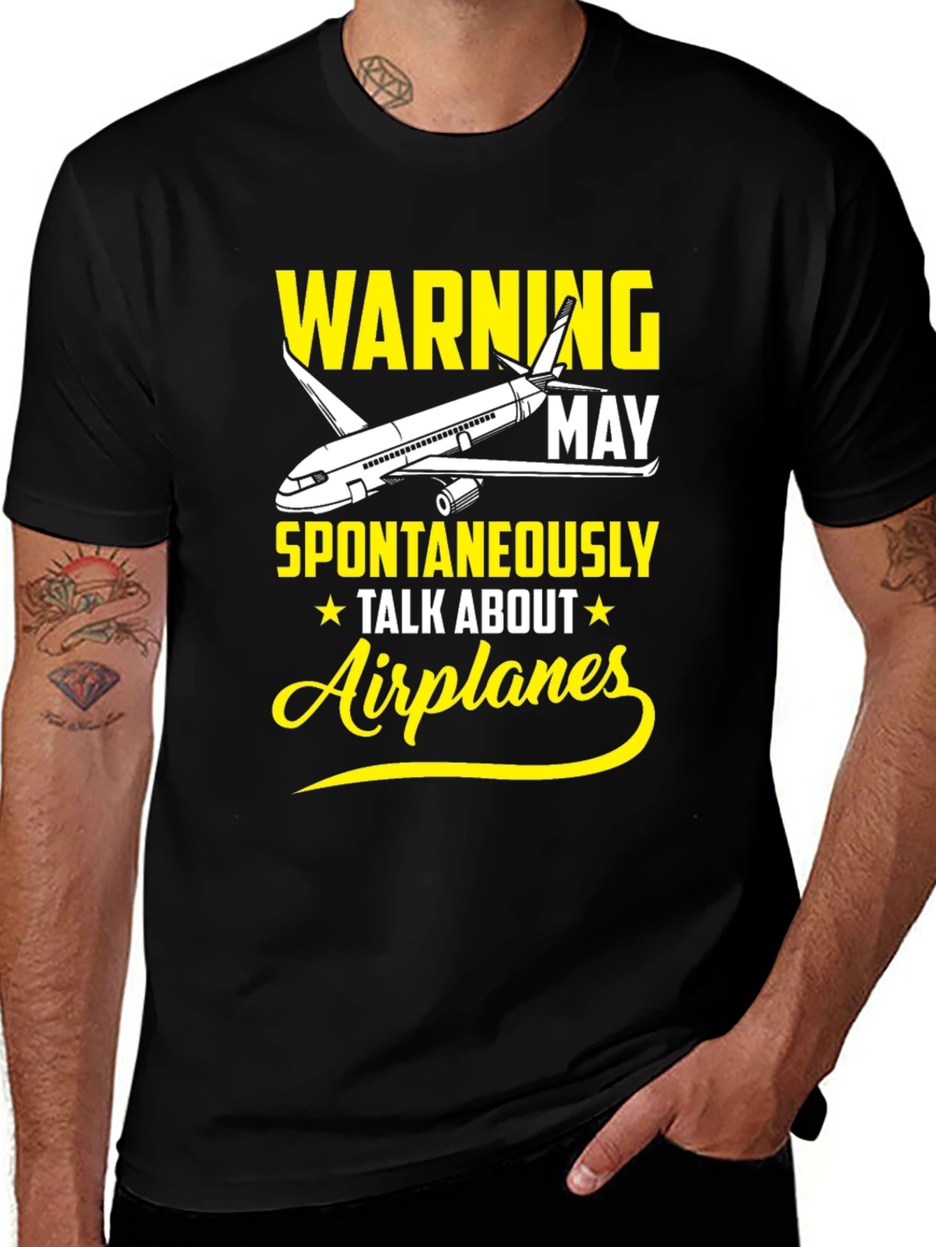 Variant 11 of Warning May Spontaneously Talk About Airplanes T-Shirt