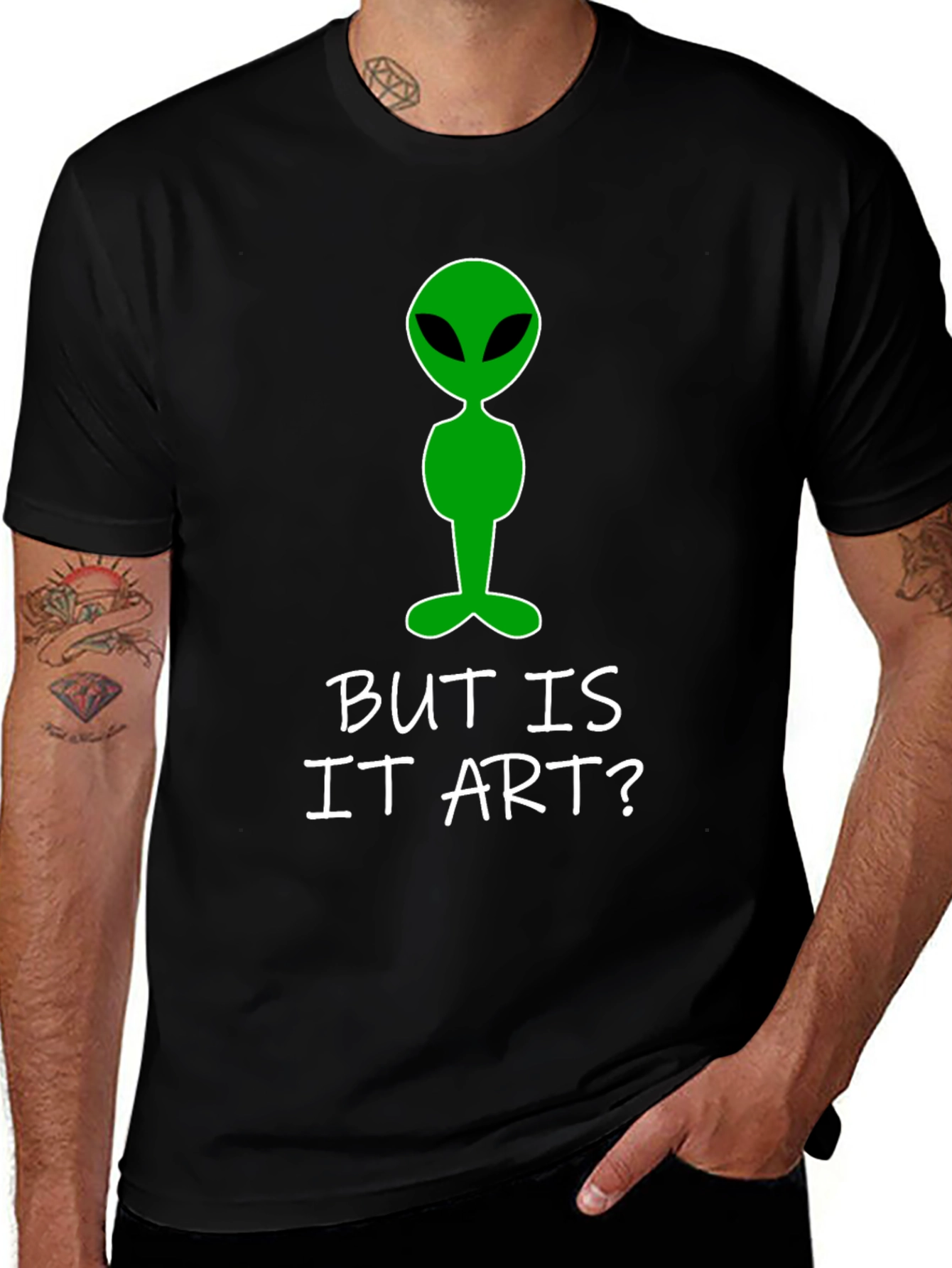 Variant 8 of Alien Art Tee: But Is It Art? T-Shirt