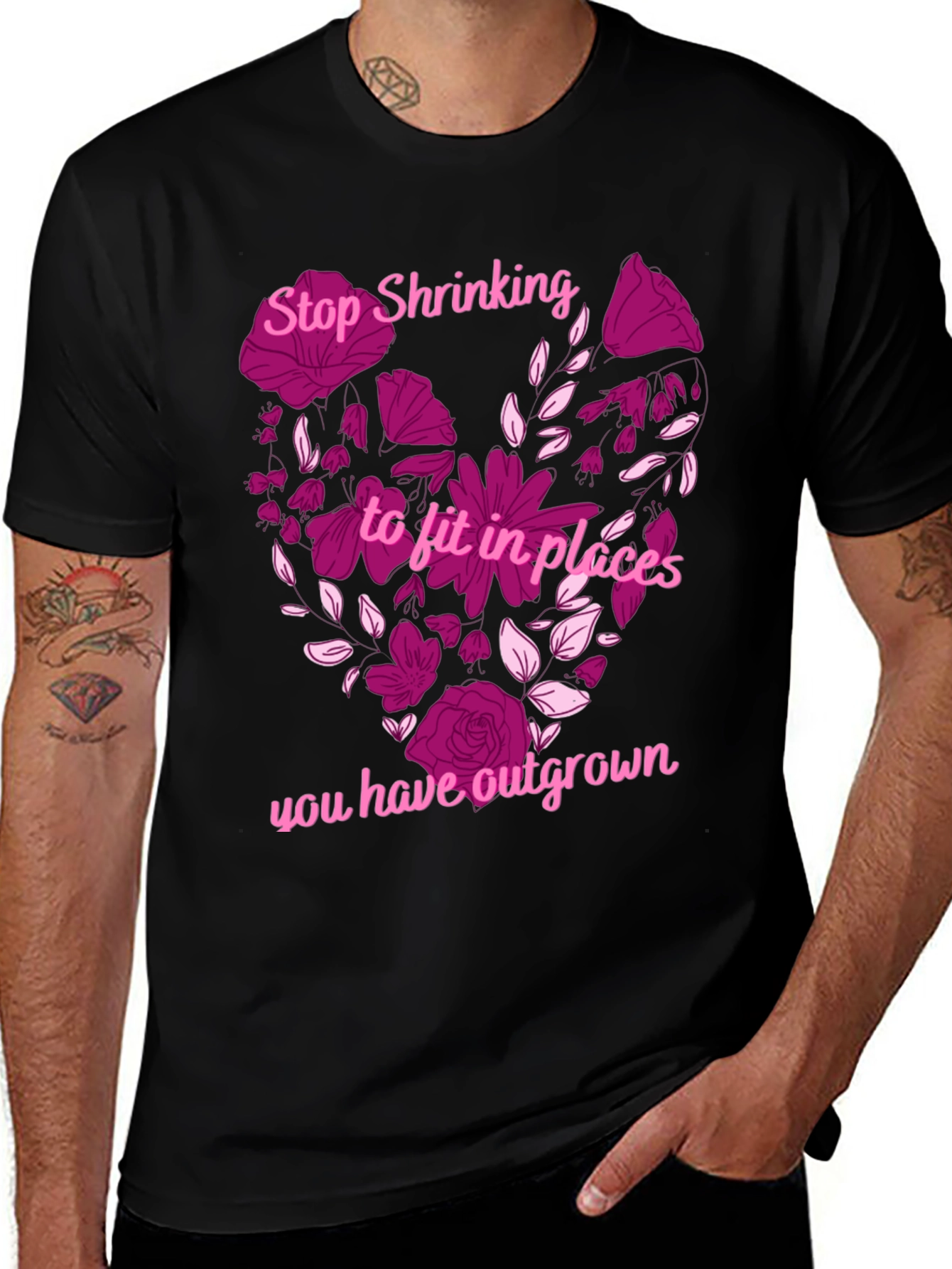 Variant 13 of Stop Shrinking Heart Graphic T-Shirt