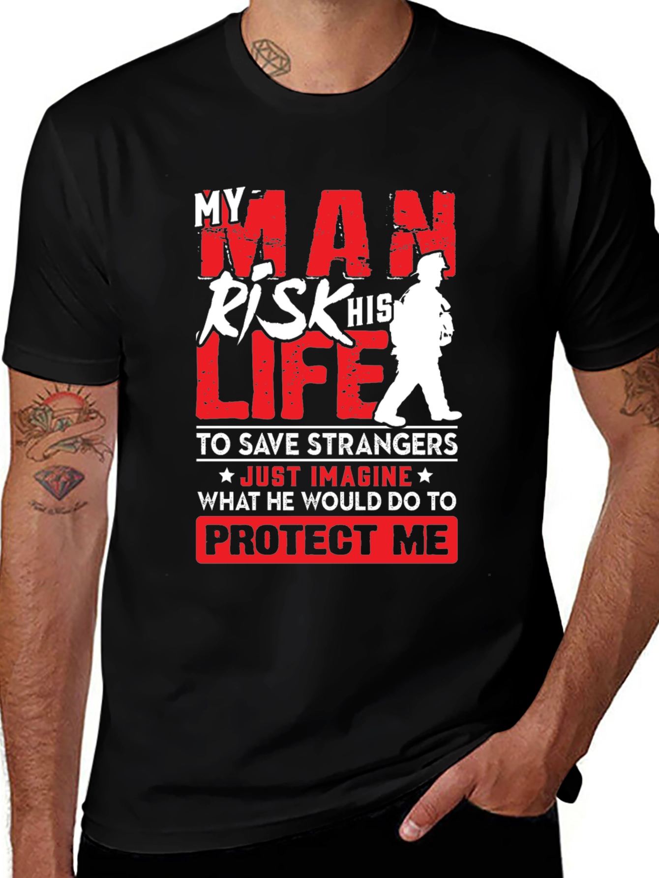 My Man Risks His Life T-Shirt