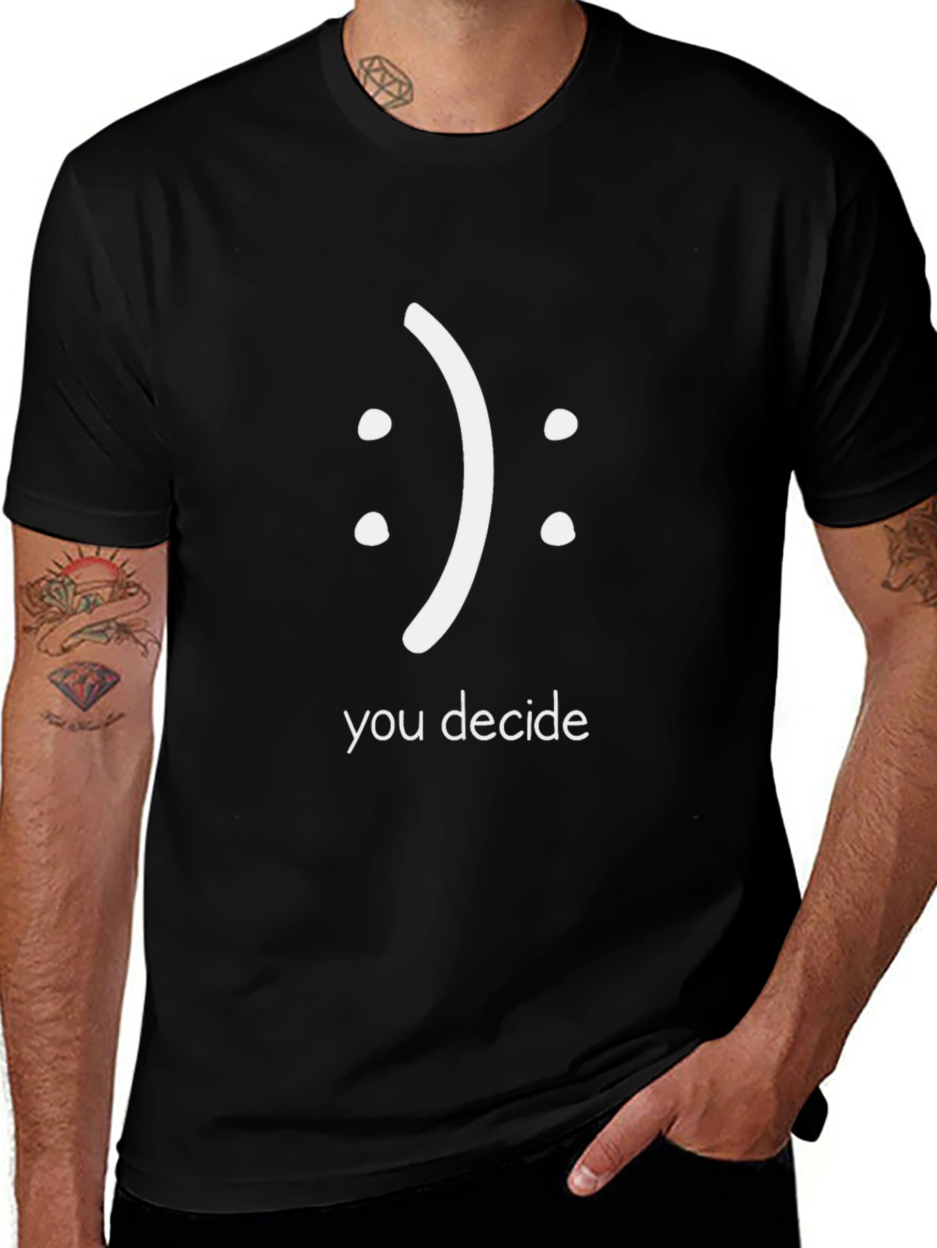 Variant 13 of You Decide Graphic T-Shirt - Black