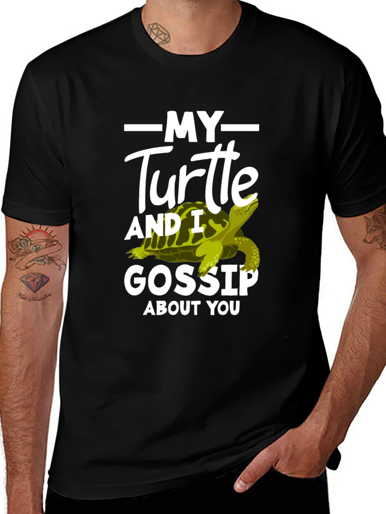 Variant 22 of My Turtle and I Gossip About You T-Shirt