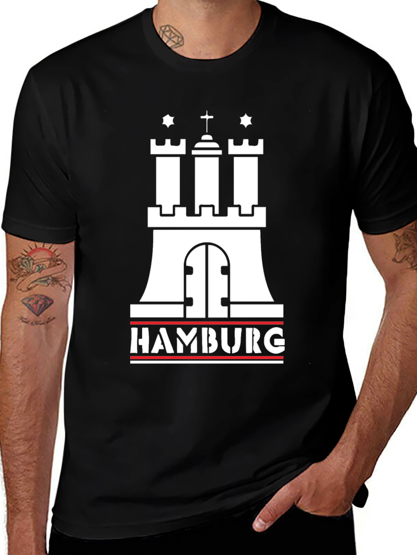 Hamburg Germany T-Shirt Black Graphic Tee
