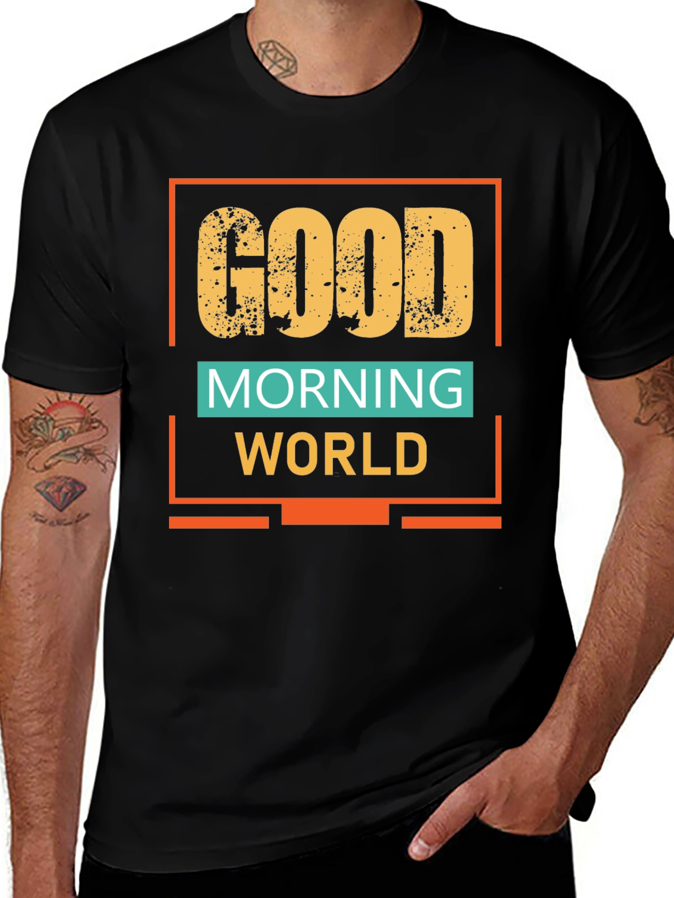 Variant 13 of Good Morning World Graphic Tee