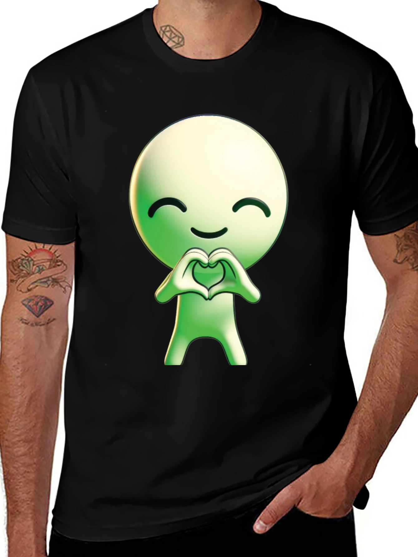 Cute Love T-Shirt - Heart Hands Graphic Tee