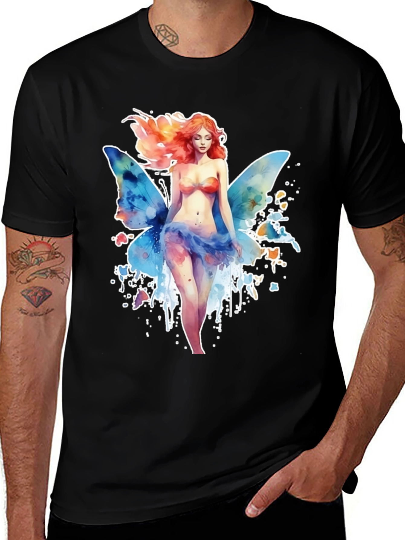 Variant 28 of Fairy Watercolor Graphic T-Shirt