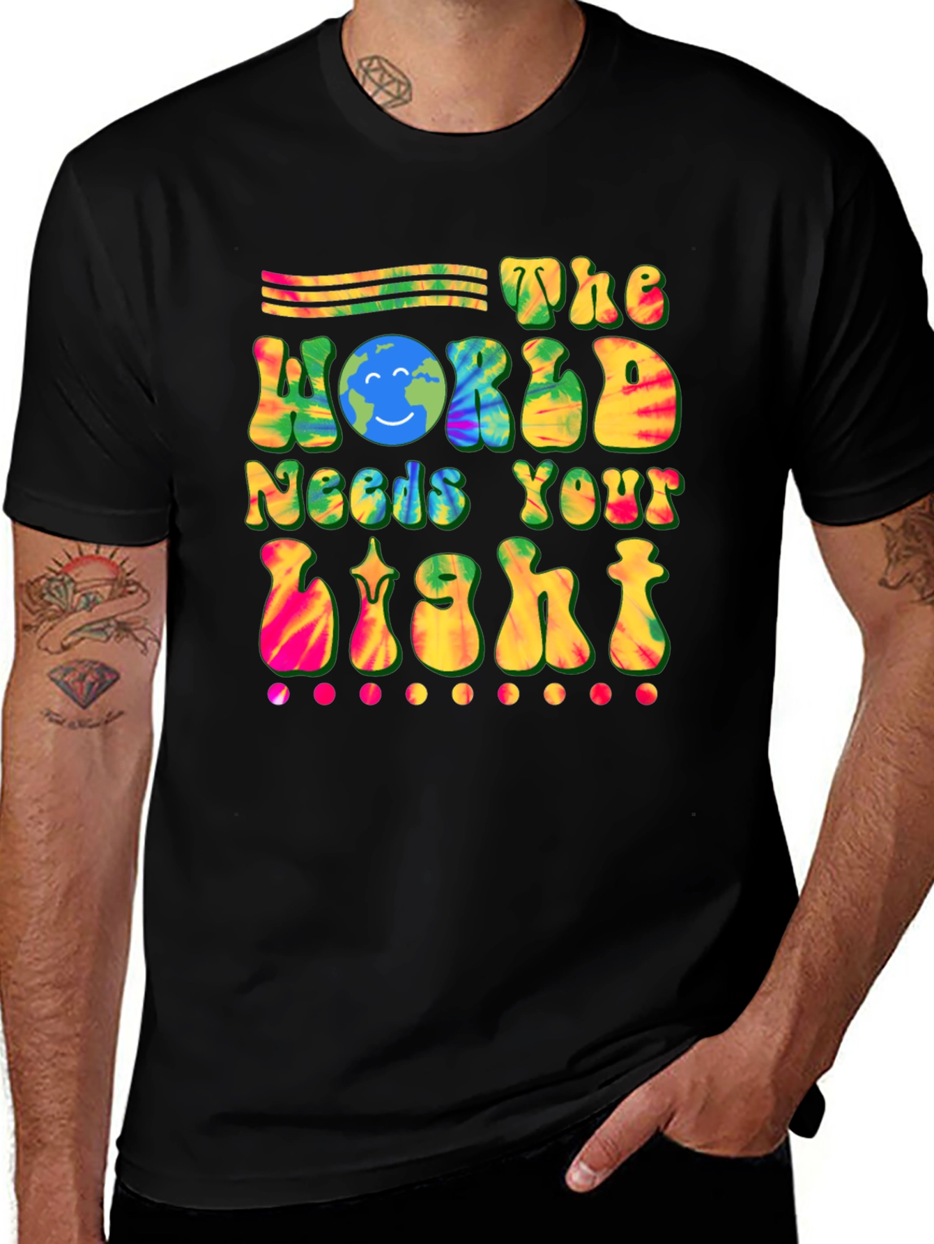 Variant 19 of The World Needs Your Light Graphic Tee