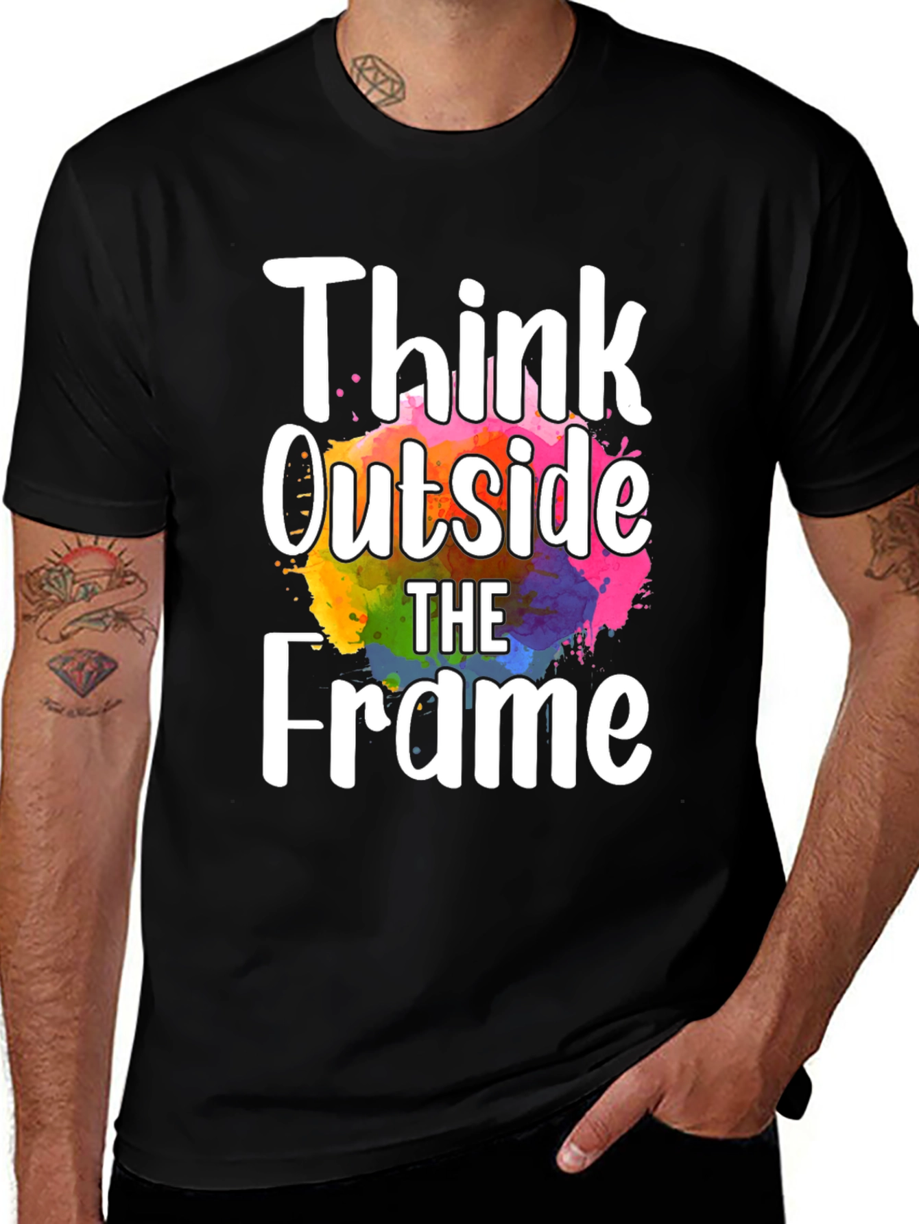 Variant 28 of Think Outside the Frame Graphic Tee