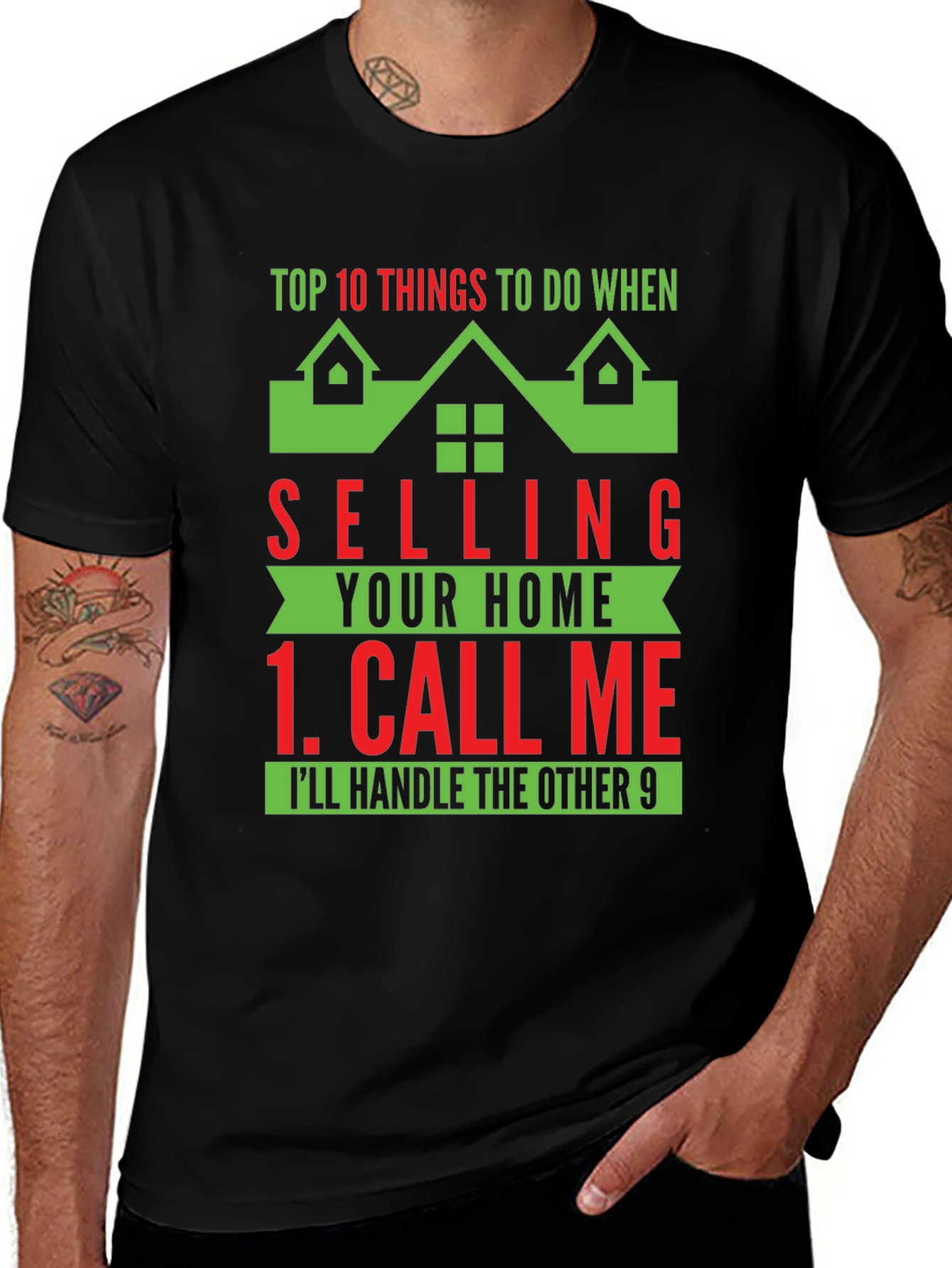 Variant 10 of Real Estate T-Shirt: Selling Your Home Top 10 Things