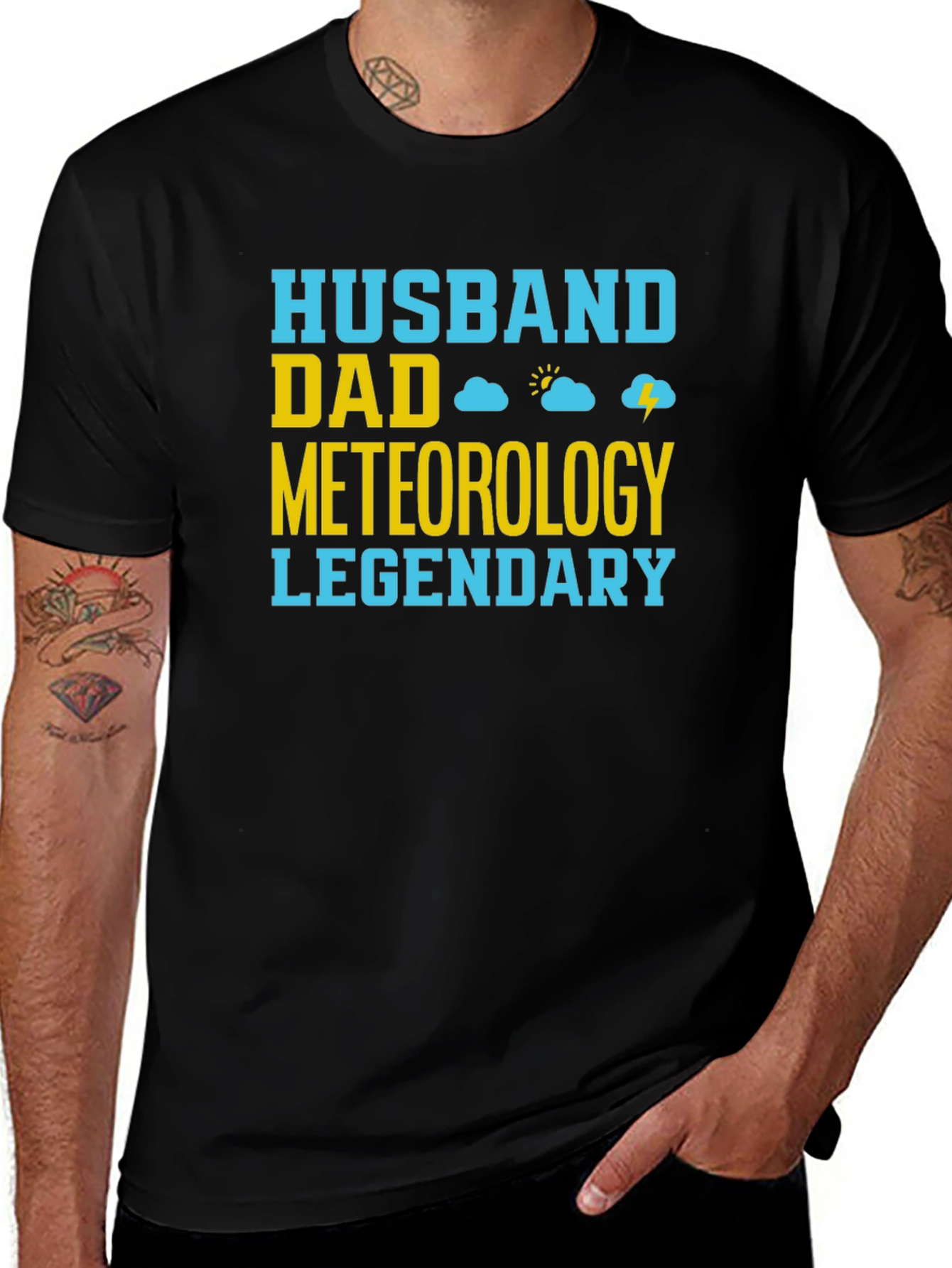 Variant 16 of Husband Dad Meteorology Legendary T-Shirt