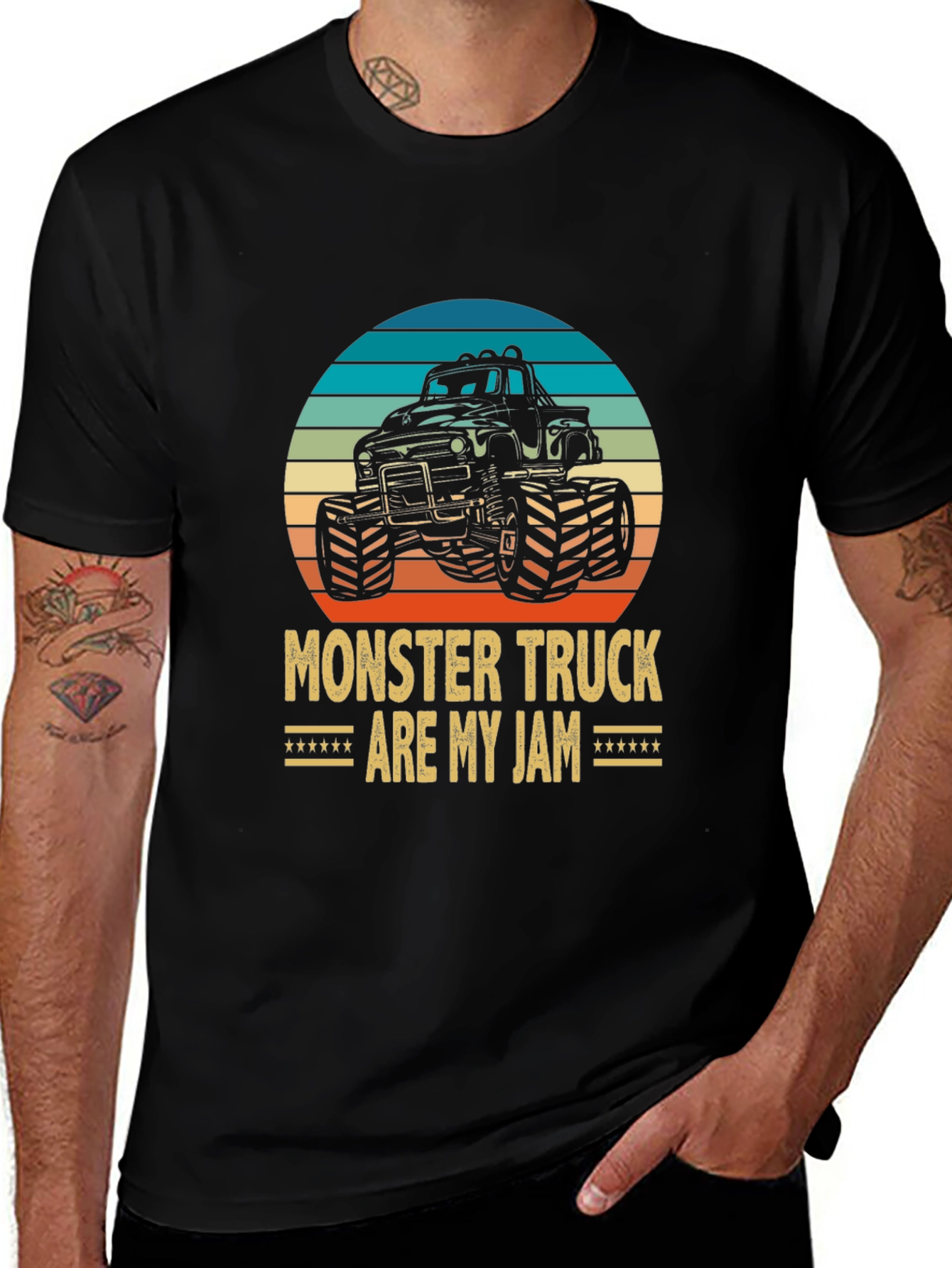 Variant 13 of Monster Truck Are My Jam Graphic Tee