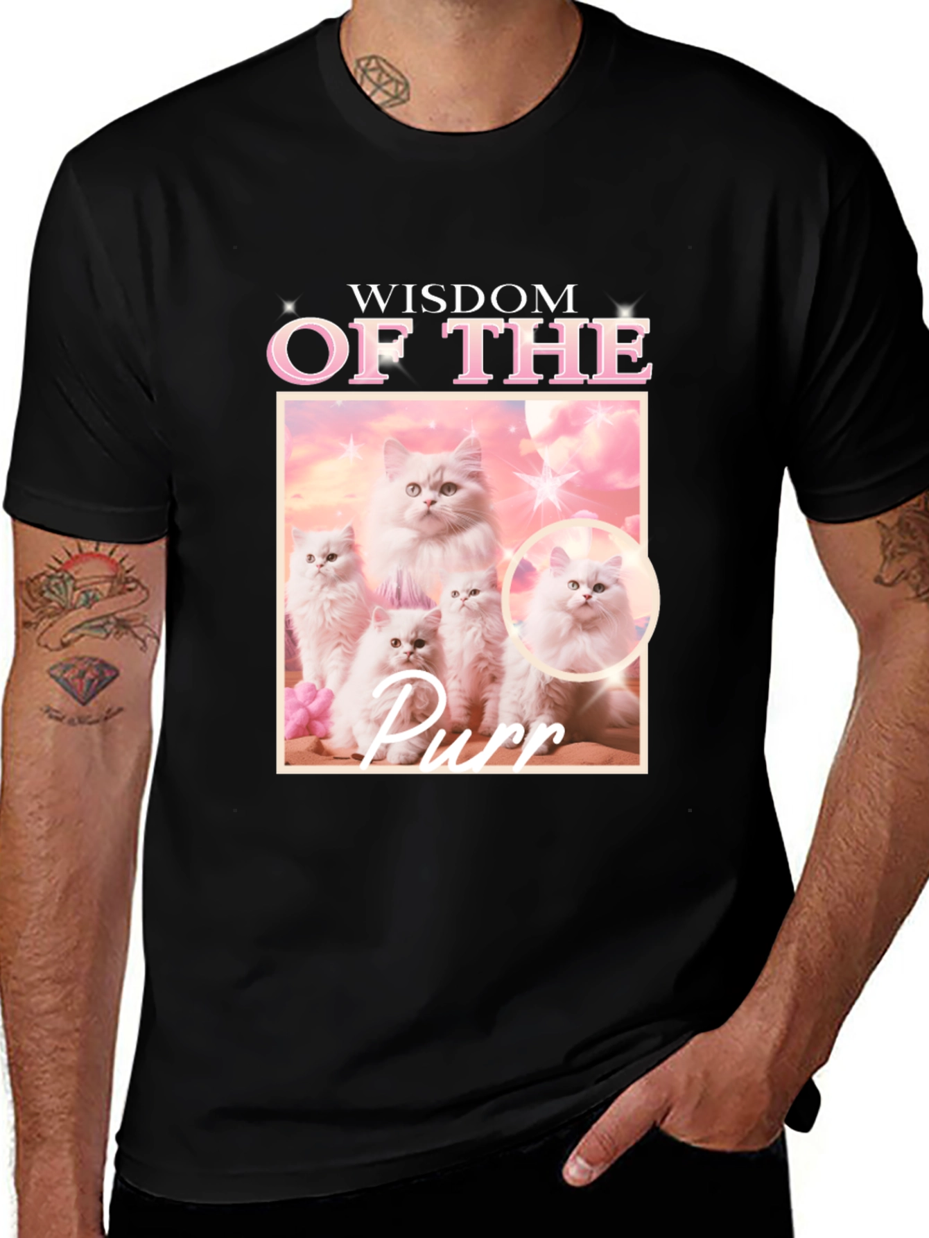 Variant 15 of Wisdom of the Purr Cat T-Shirt