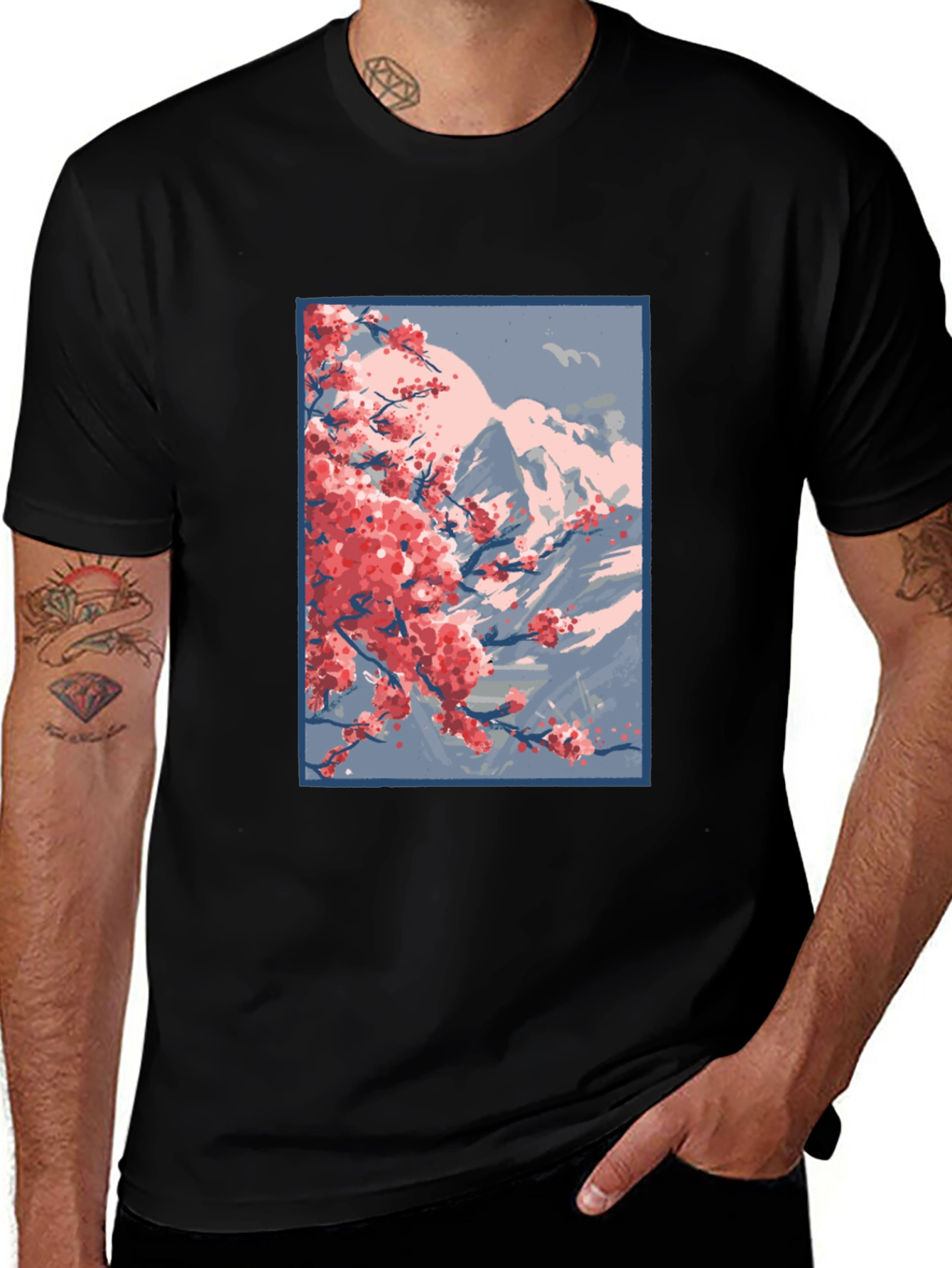 Variant 24 of Cherry Blossom Mountain T-Shirt