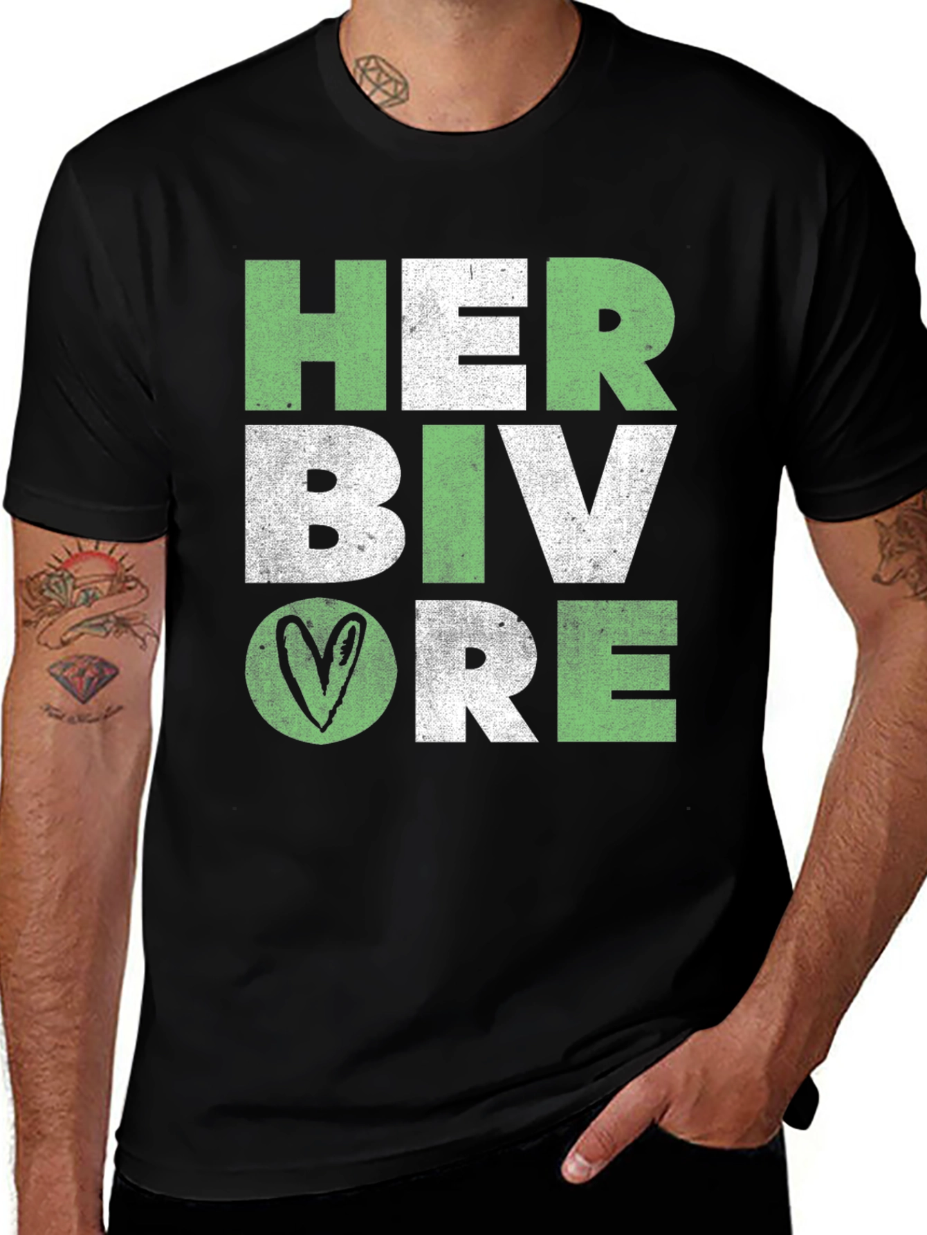 Variant 3 of Herbivore T-Shirt: Vegan Heart Graphic Tee