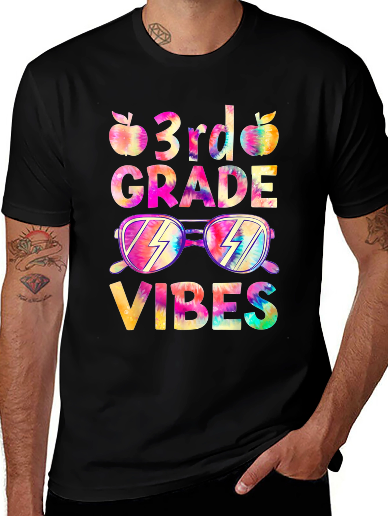 3rd Grade Vibes T-Shirt - Back to School Tie Dye