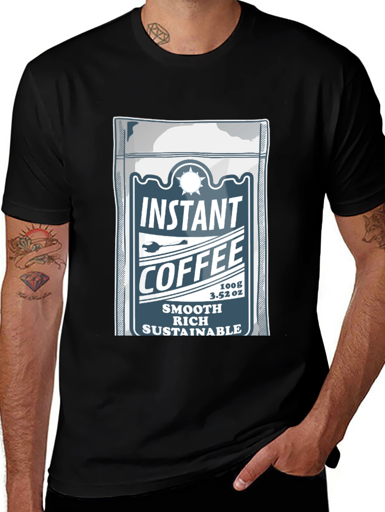 Variant 22 of Instant Coffee Graphic Tee - Smooth Rich Sustainable