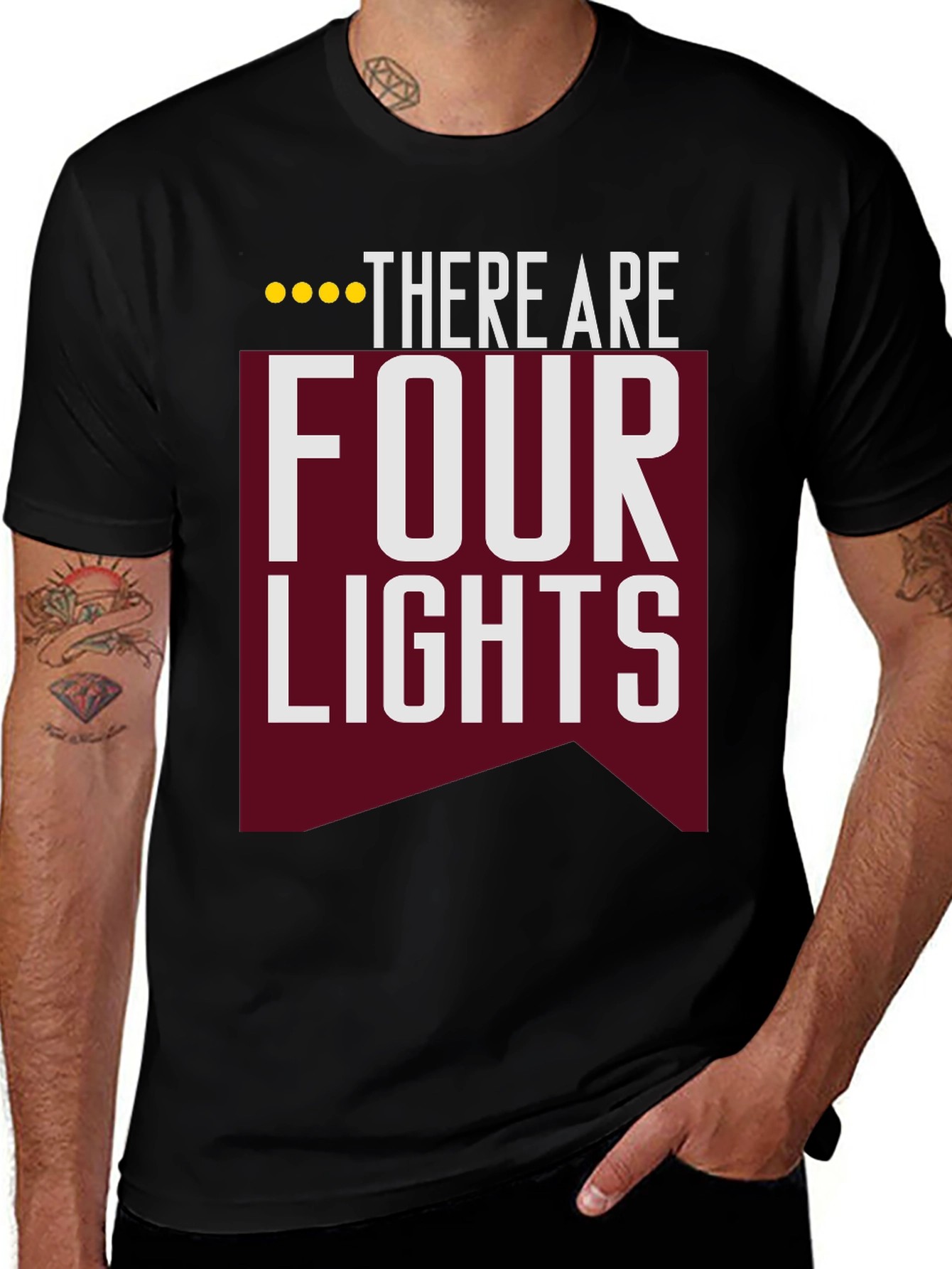 There Are Four Lights T-Shirt Star Trek Meme