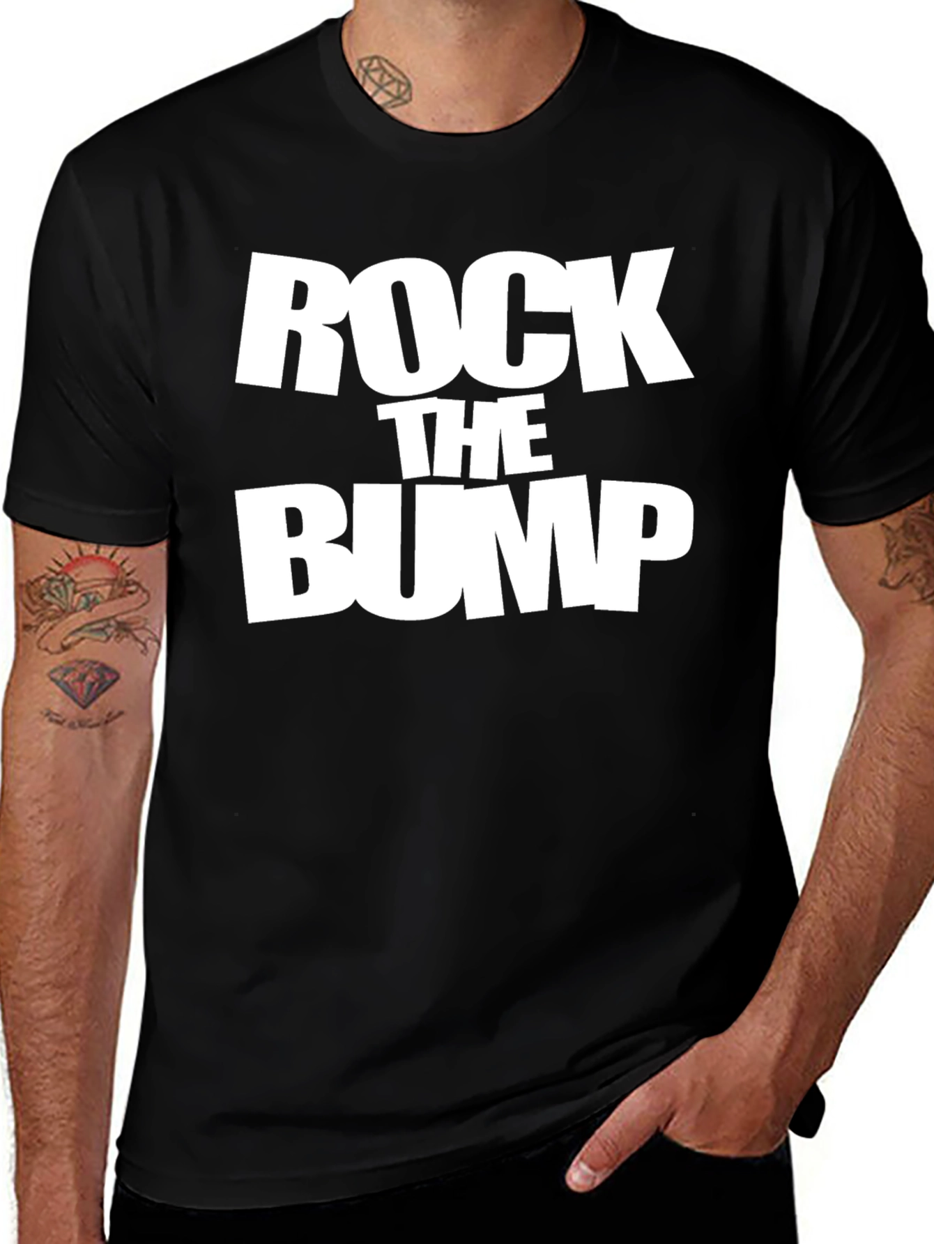 Variant 29 of Rock The Bump Graphic Tee - Black