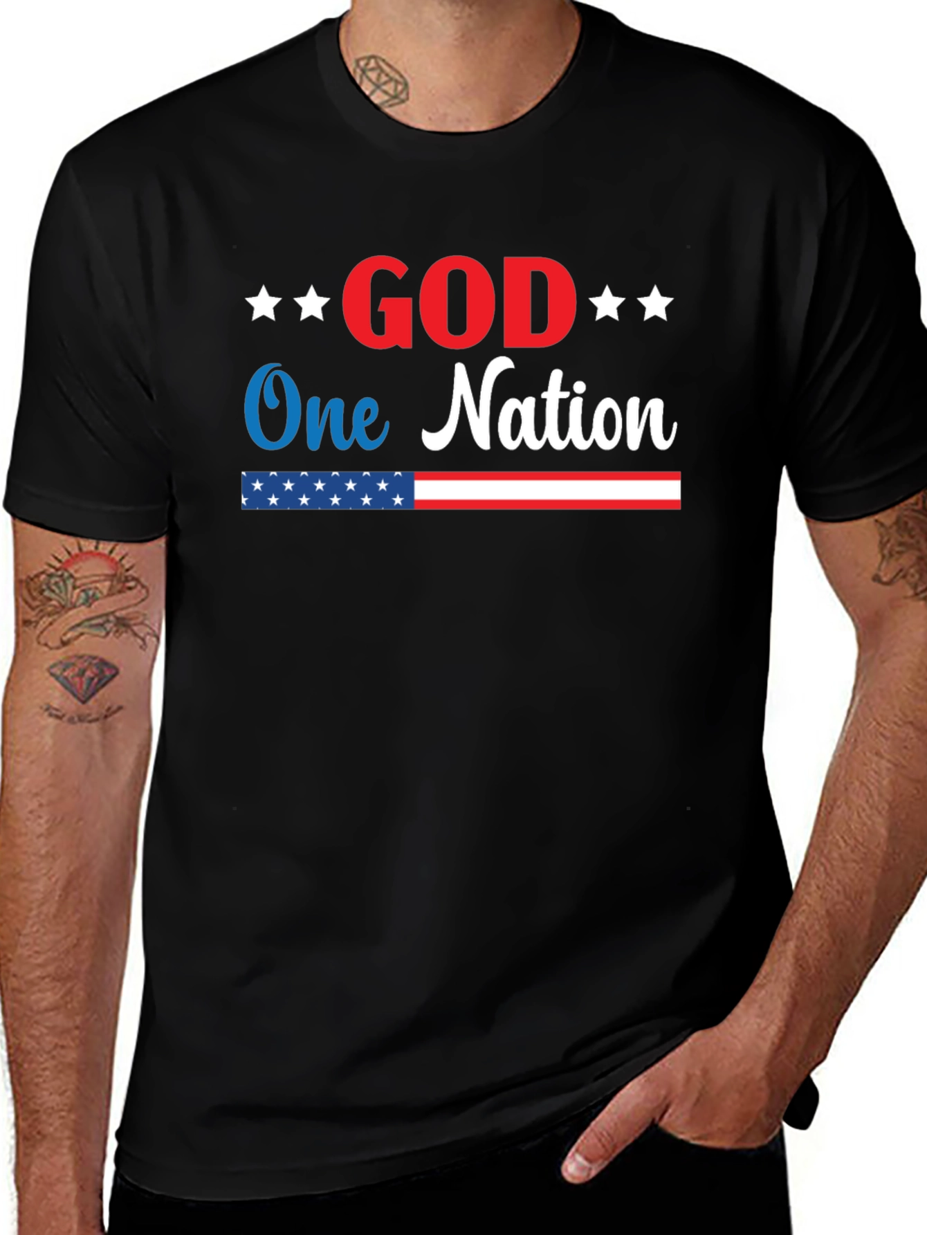 God One Nation Patriotic T-Shirt