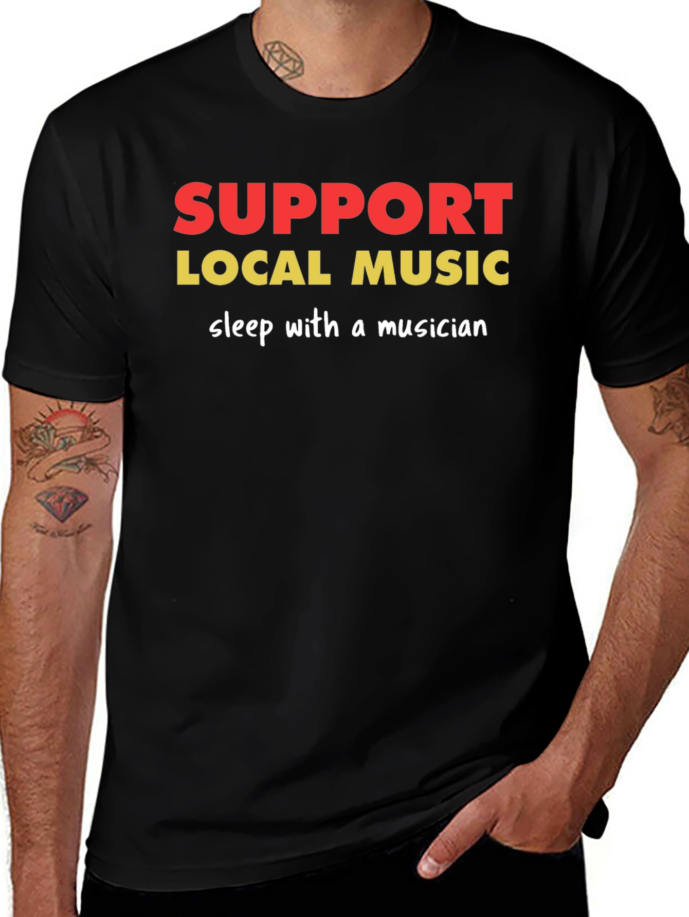 Variant 28 of Support Local Music Graphic Tee