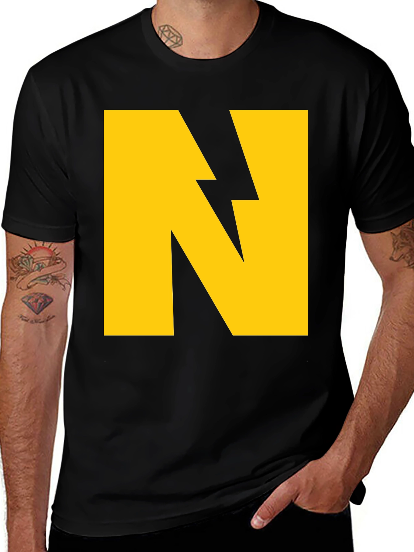 Variant 6 of Bold 'N' Graphic Tee - Strike a Stylish Statement