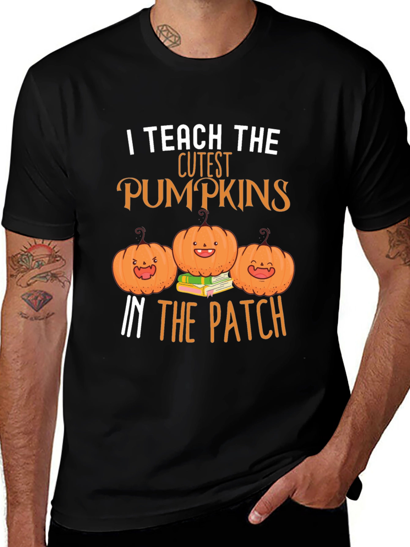 Variant 2 of Cute Teacher Pumpkin Patch T-Shirt