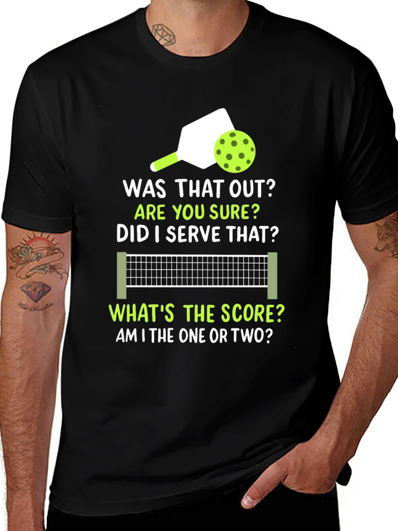 Pickleball T-Shirt: Was That Out? Funny Sports Tee