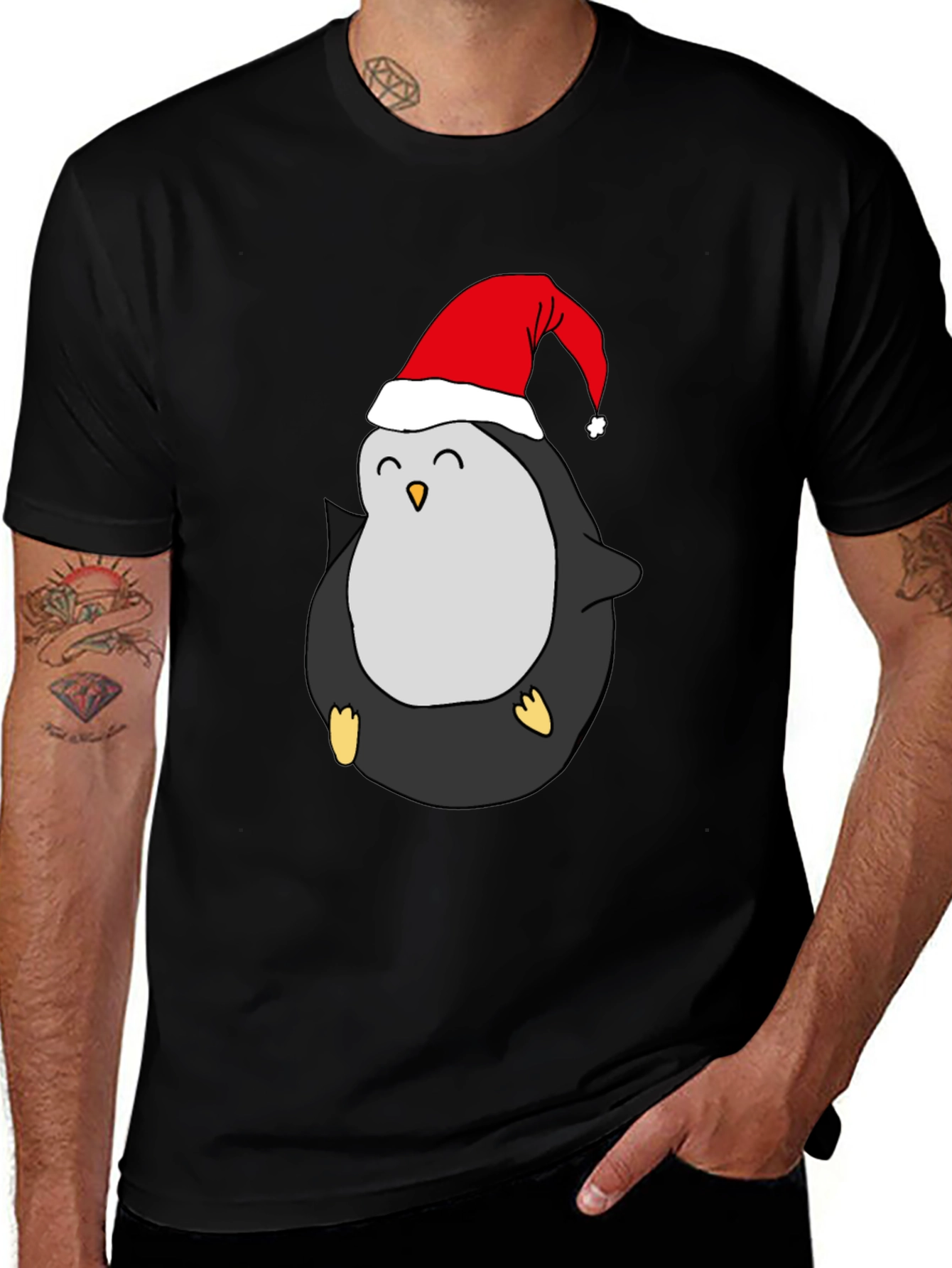 Variant 18 of Festive Penguin T-Shirt - Holiday Cheer