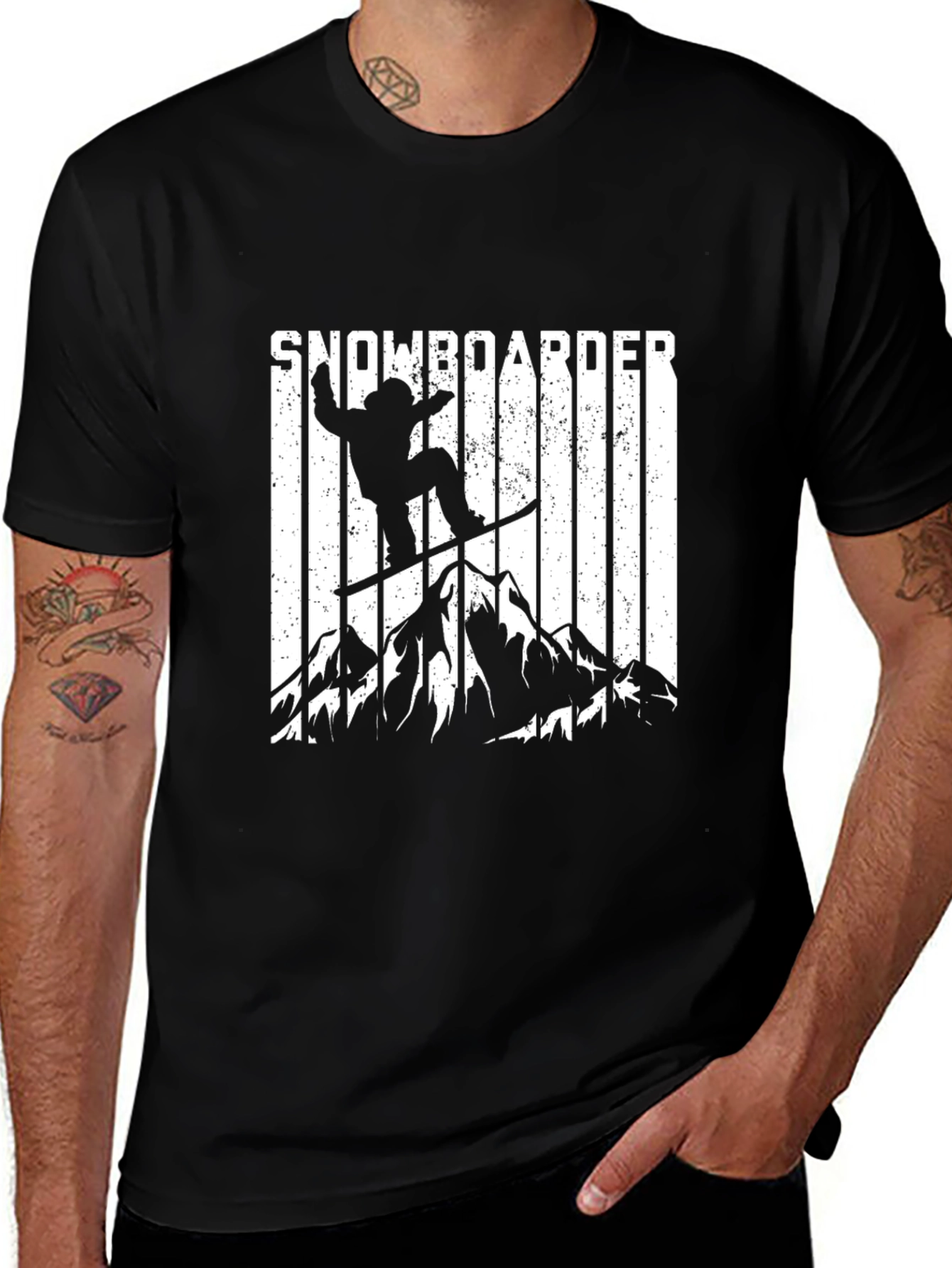 Variant 7 of Snowboarder Graphic T-Shirt