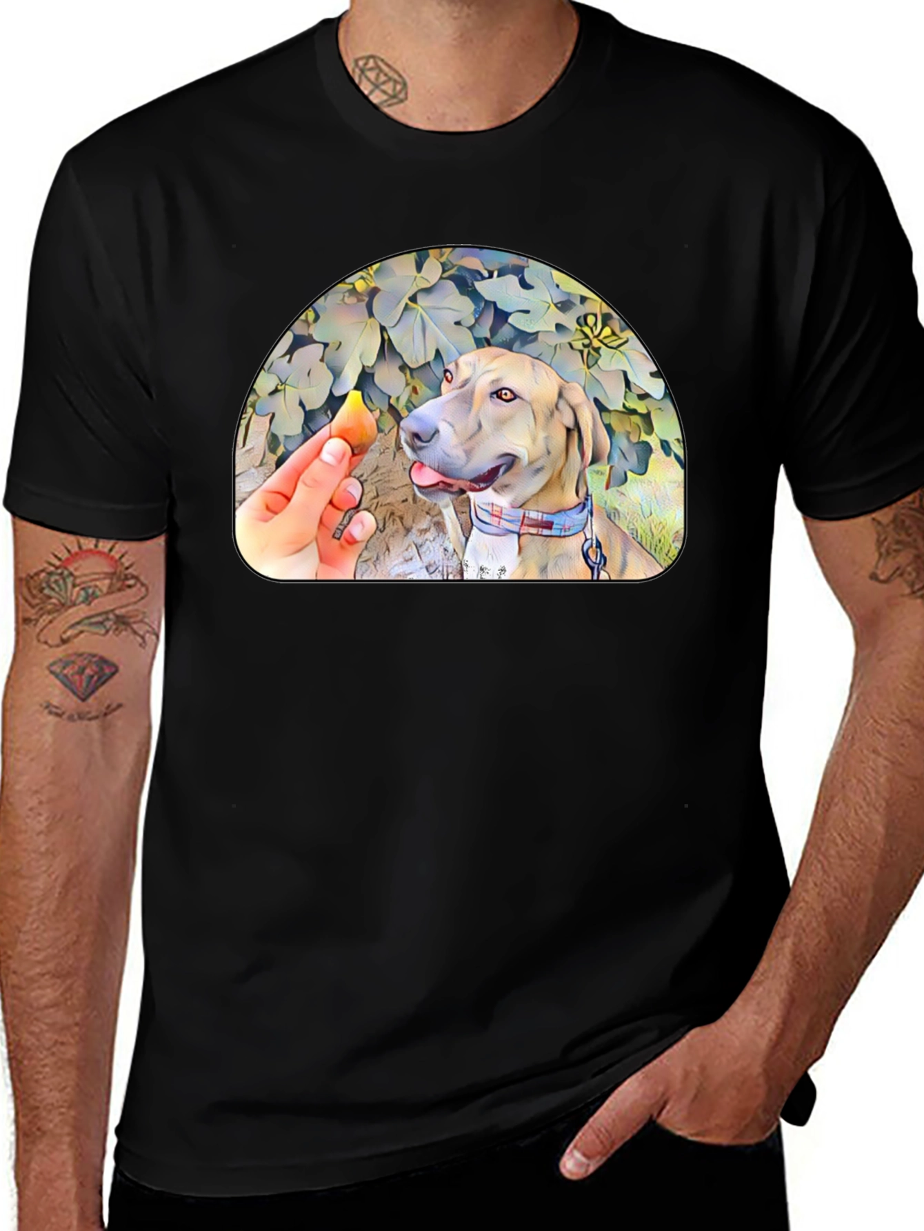 Variant 15 of Dog Treat Black Graphic Tee
