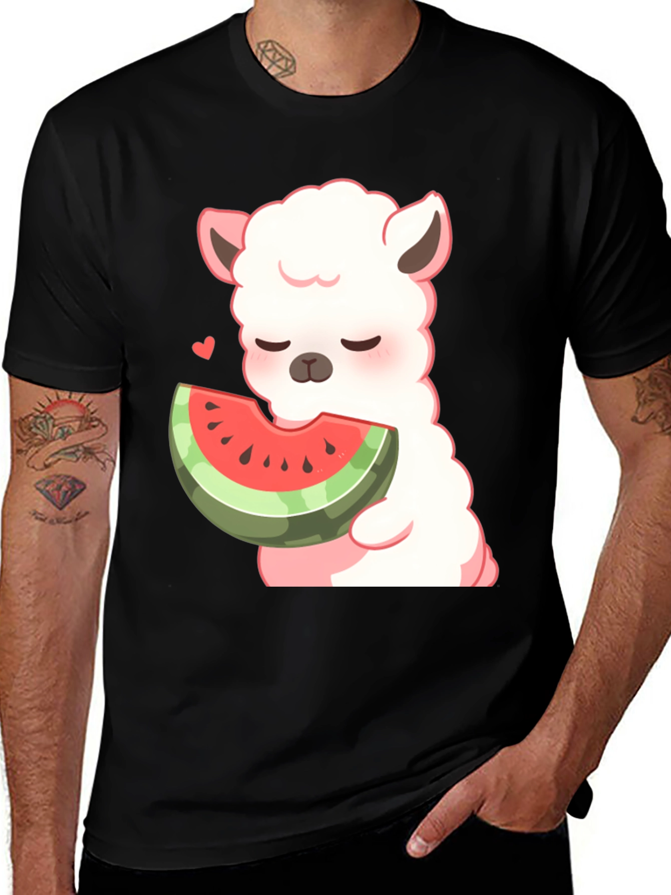 Variant 8 of Alpaca Watermelon Graphic T-Shirt