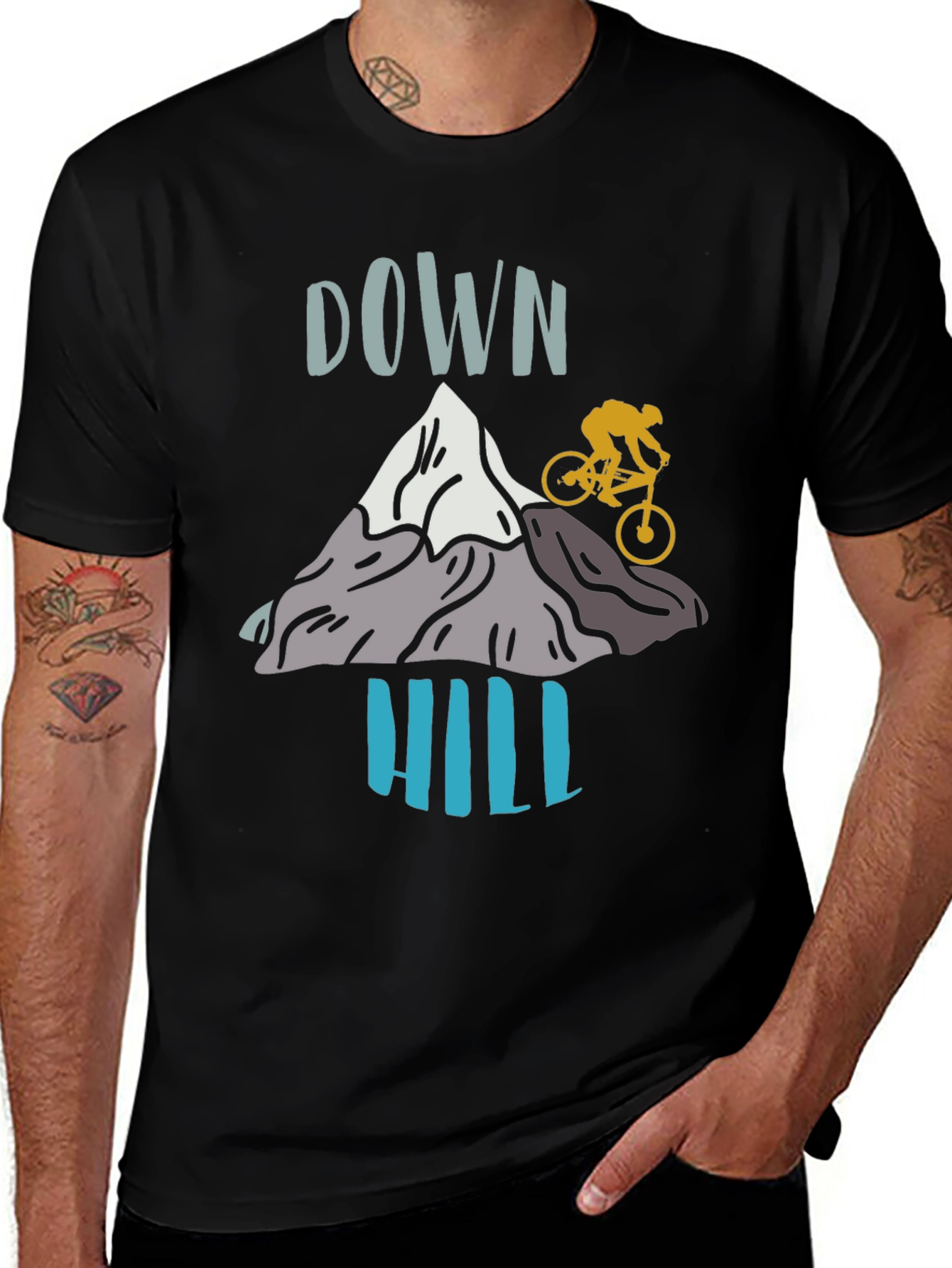 Variant 29 of Downhill Mountain Bike T-Shirt