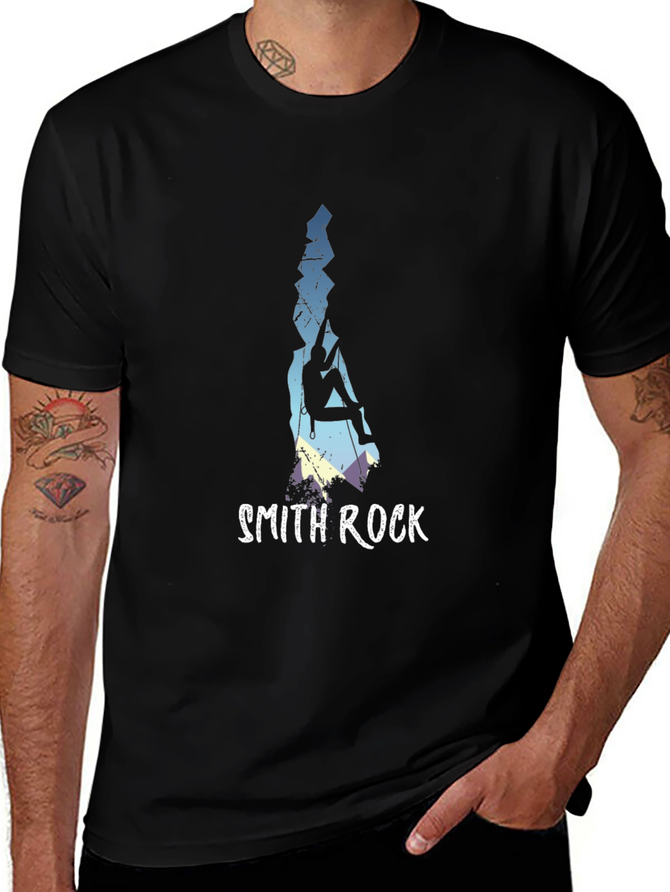 Variant 15 of Smith Rock Climbing T-Shirt - Black