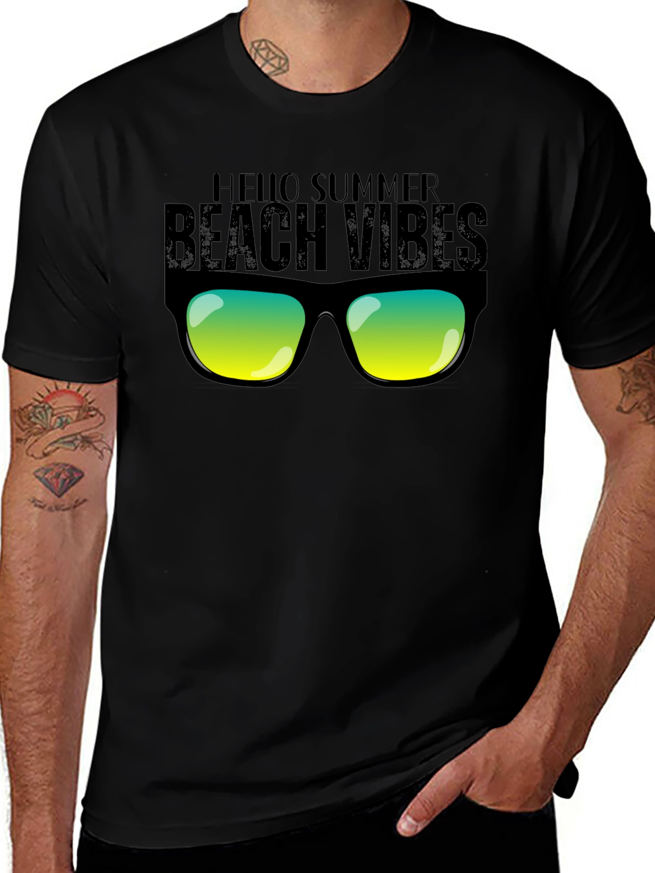 Variant 24 of Hello Summer Beach Vibes Graphic Tee